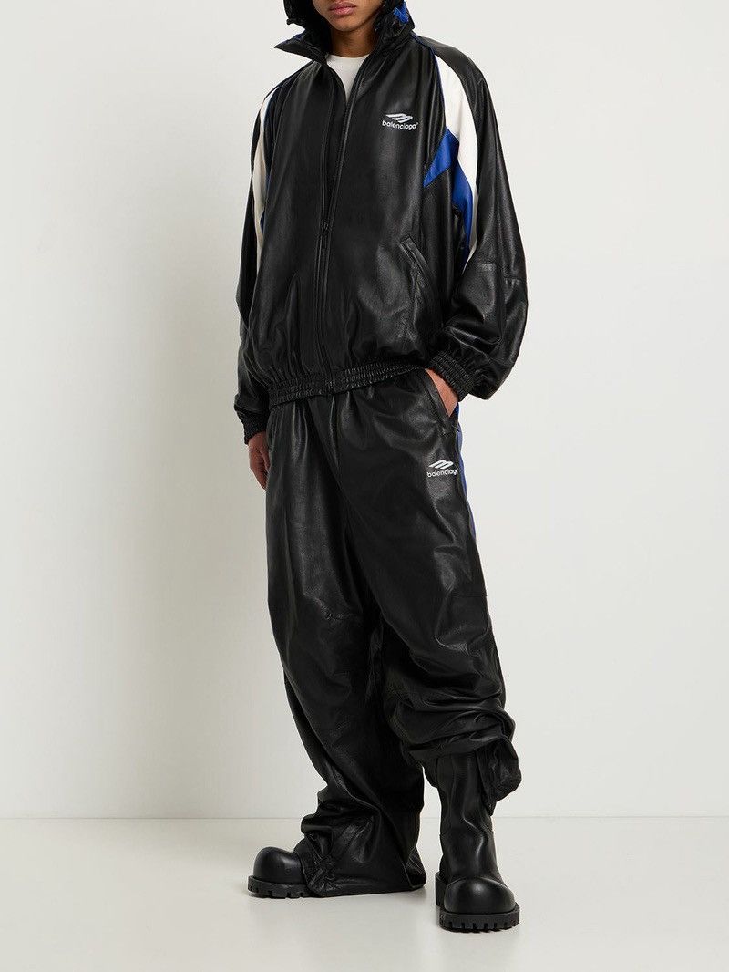 Balenciaga 3B Icon Sports Leather Track Suit Jacket Size US XXL / EU 58 / 5 - 3 Thumbnail