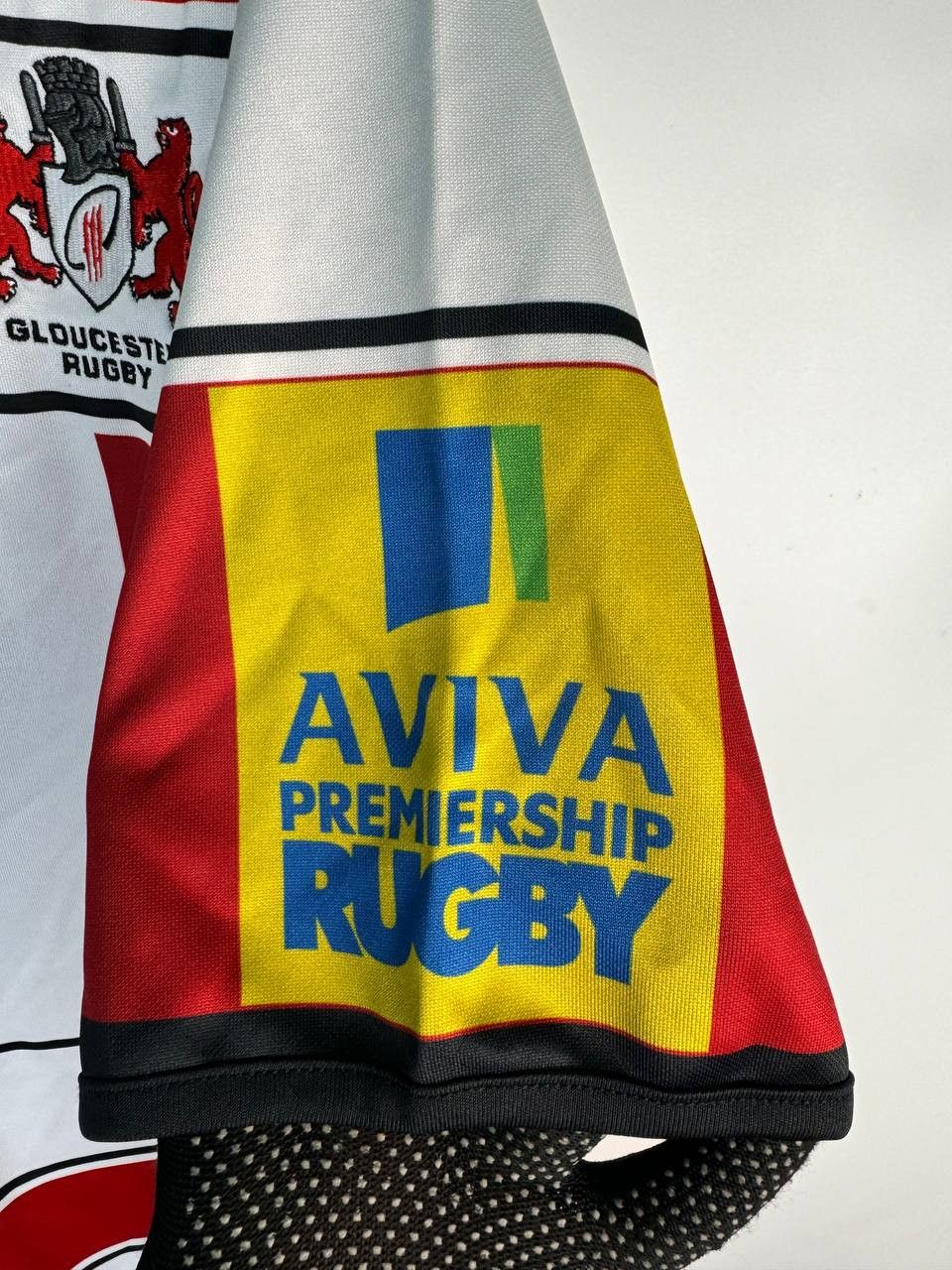 Vintage GLOUCESTER Rugby League XBLADES Shirt Red White Large Size US L / EU 52-54 / 3 - 2 Thumbnail