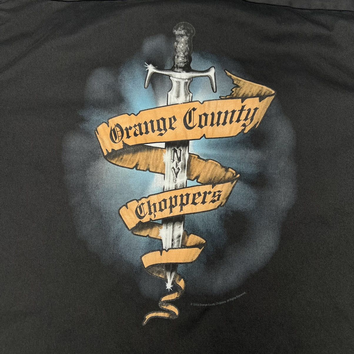 Vintage VTG Orange County Choppers Button Shirt Black Mechanic Work Size US XL / EU 56 / 4 - 9 Thumbnail