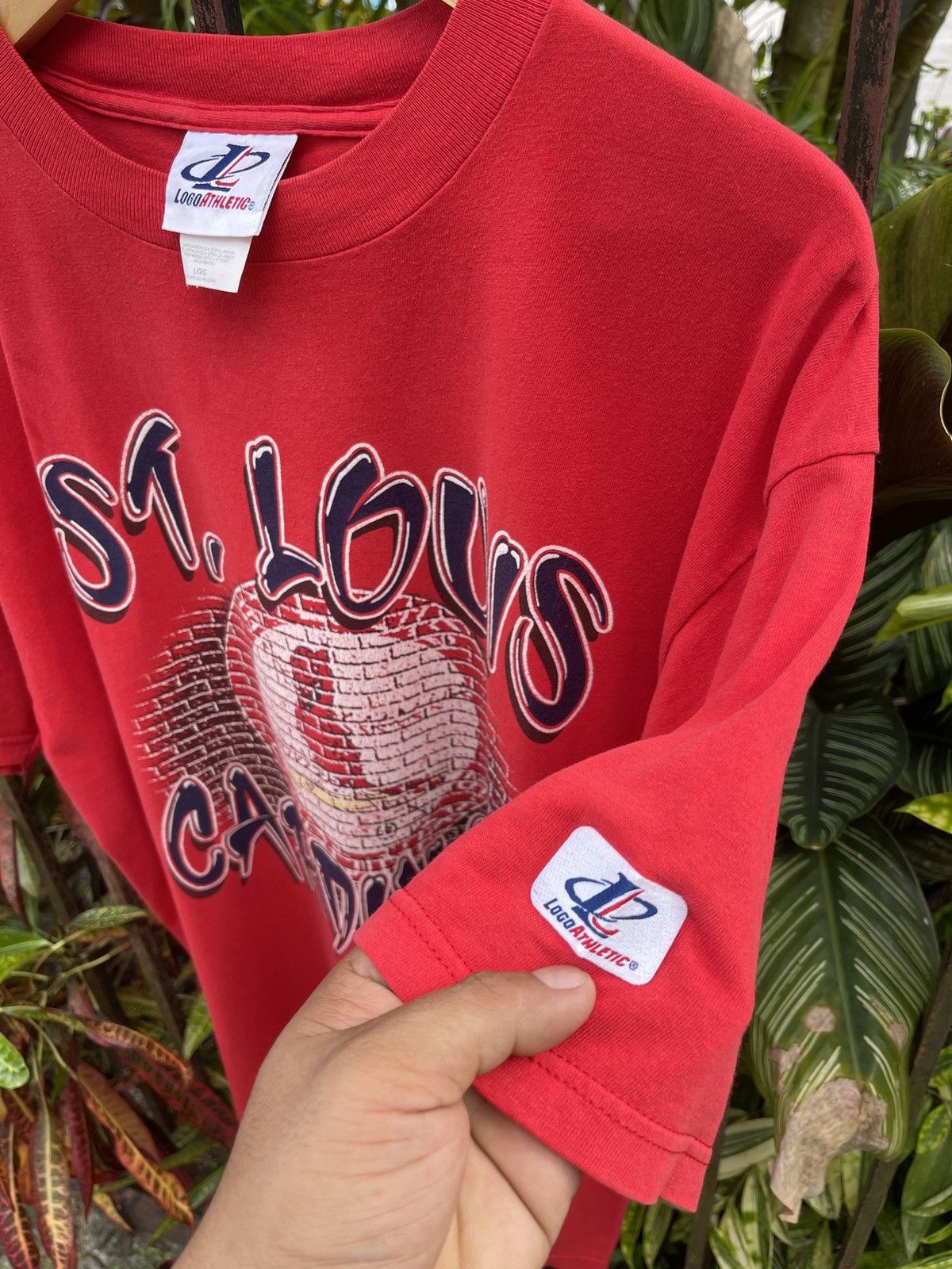 MLB × Vintage Last Drop🔥Rare🔥Vintage 90s St Louis Cardinals T-Shirt Size US L / EU 52-54 / 3 - 5 Thumbnail