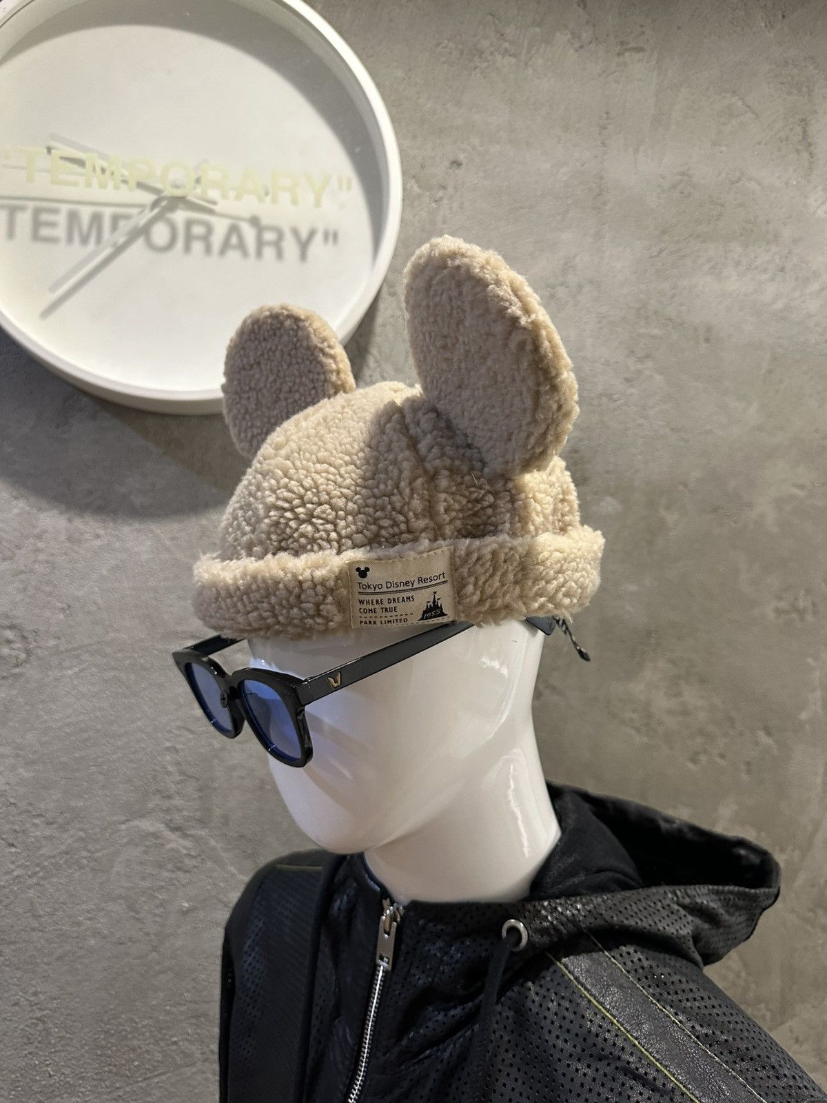 Designer × Japanese Brand Mickey Mouse Ear Fluffy Beanie Hats (OSFA) Japan Limited Size ONE SIZE - 4 Thumbnail
