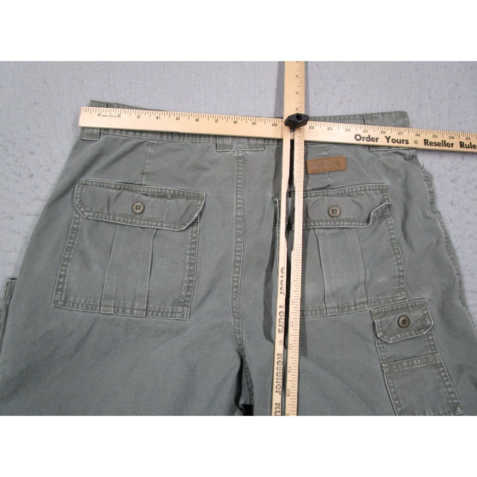 Vintage Cabela's Pants Mens 7 Pocket Hiker Cargo Work Canvas Cotton Green 36x31 Casual Travel Outdoor 90s Mens Size US 36 / EU 52 - 7 Thumbnail