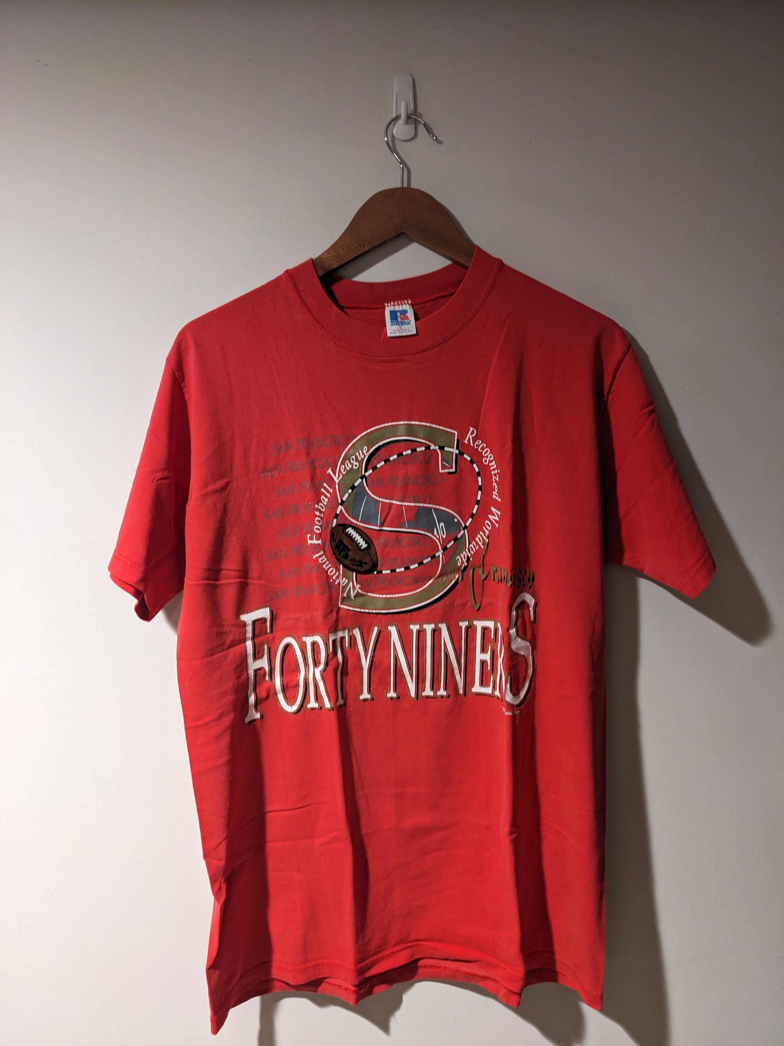NFL × Vintage Vintage 1994 San Francisco 49ers Russell Athletic T-Shirt Size US L / EU 52-54 / 3 - 1 Thumbnail