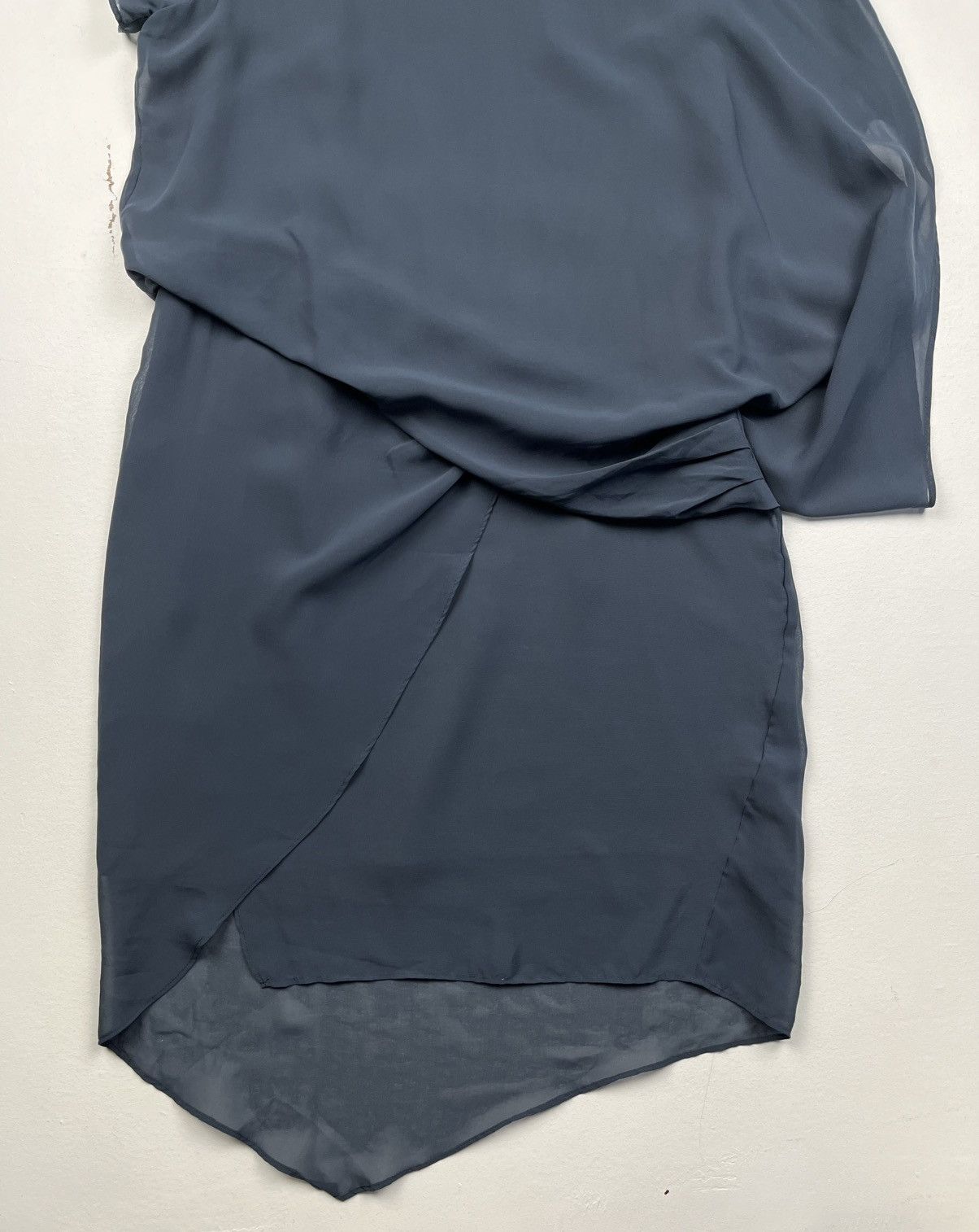 Helmut Lang Helmut Lang Asymmetric Drape Layer Dress Size L / US 10 / IT 46 - 3 Thumbnail