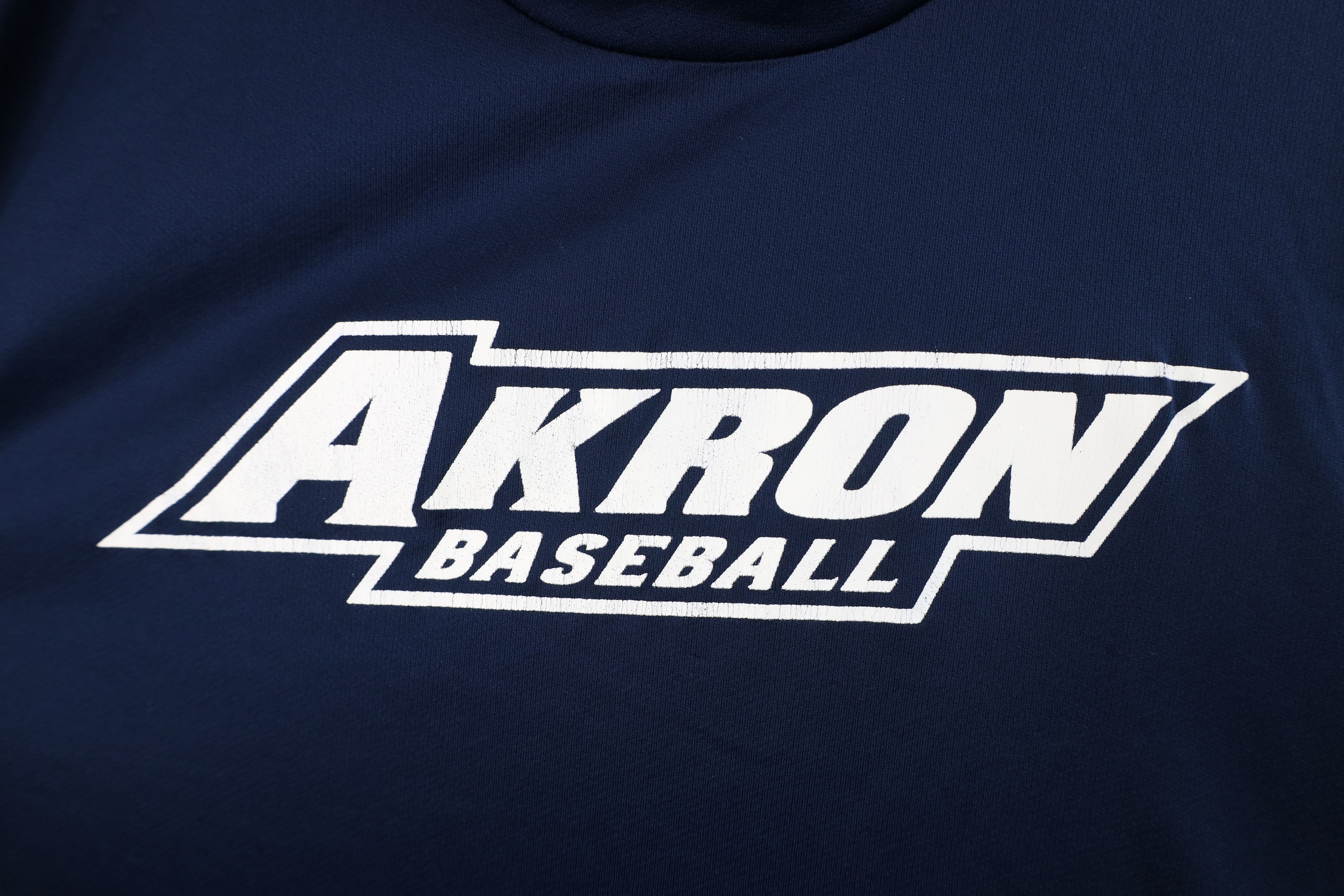 Adidas Adidas University of Akron Baseball Knit T-Shirt Navy Blue Size US XL / EU 56 / 4 - 7 Thumbnail