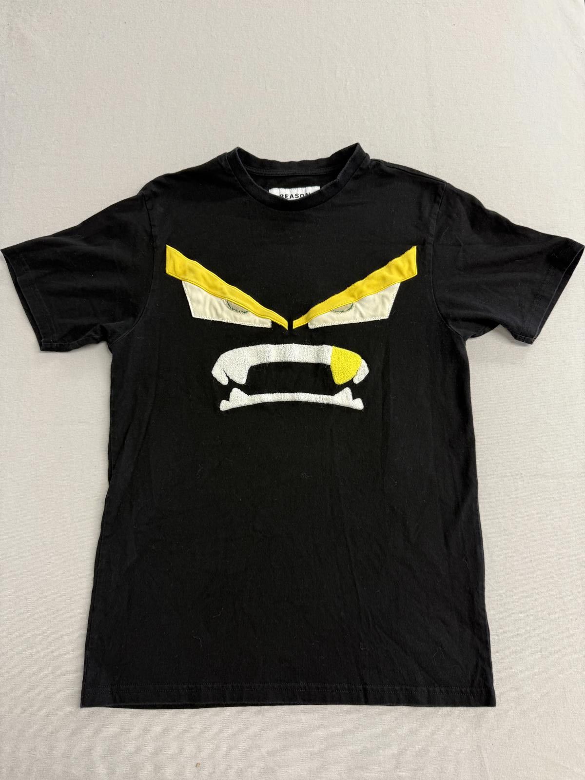 Reason Felt Art Angry Monster Eye Face T-shirt Gold tooth Fang -M Size US M / EU 48-50 / 2 - 1 Thumbnail