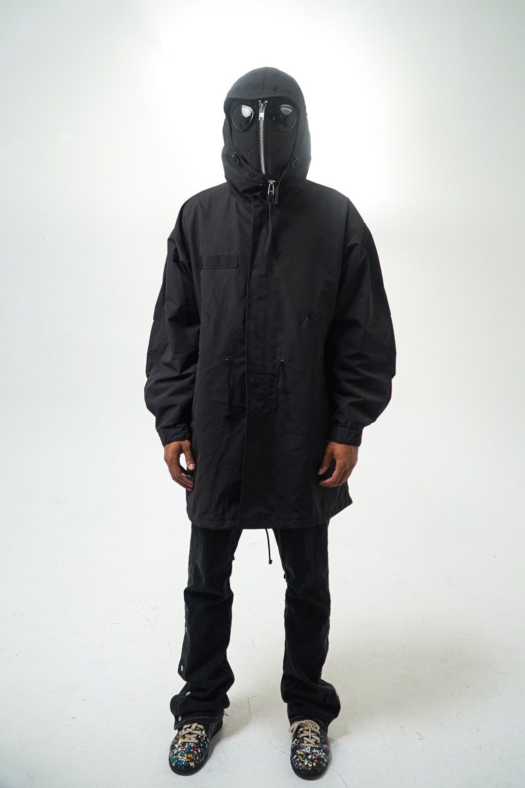 junya watanabe x cp company nylon goggle parka