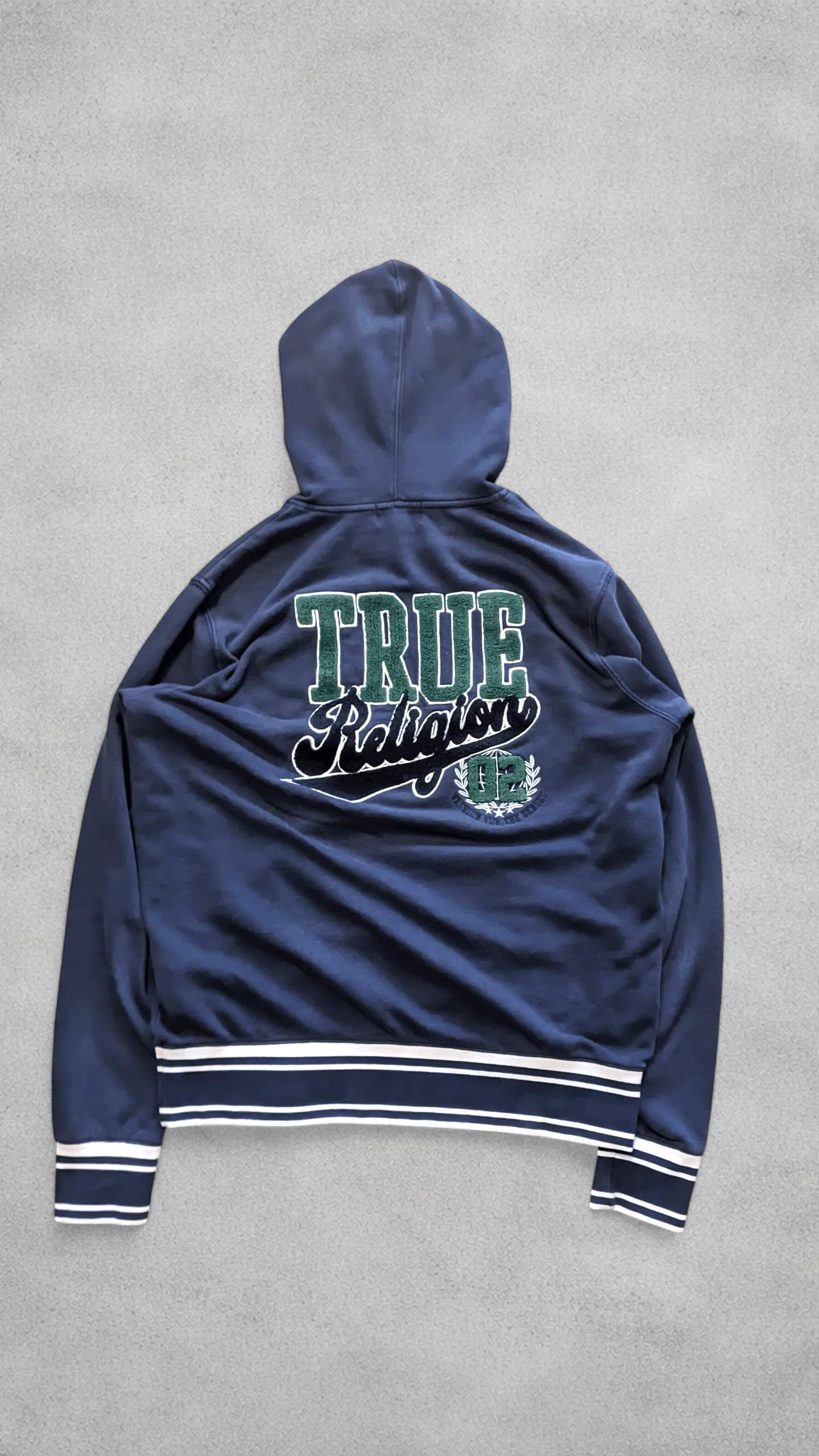 True Religion True Religion Navy Sweatshirt – Details, Stripes, Crest Size US M / EU 48-50 / 2 - 1 Thumbnail