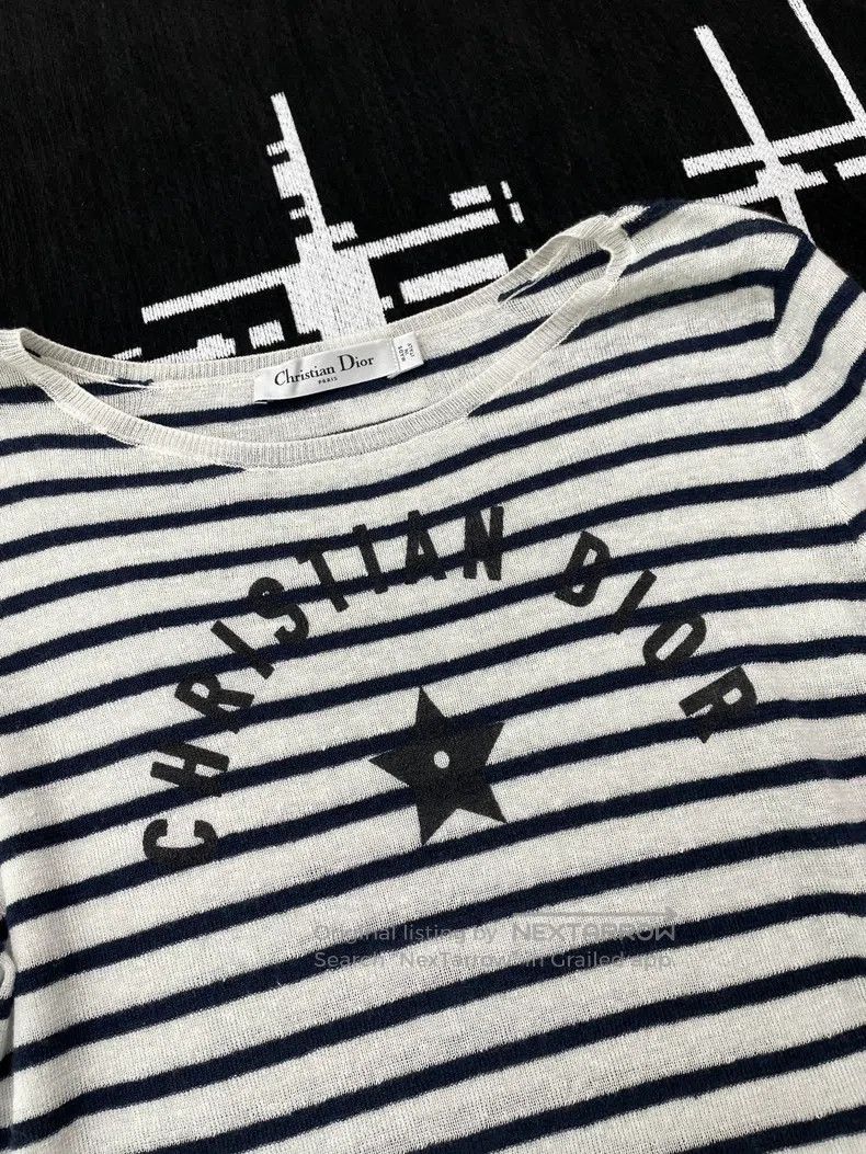 Dior 25 early autumn striped letter five-pointed star long