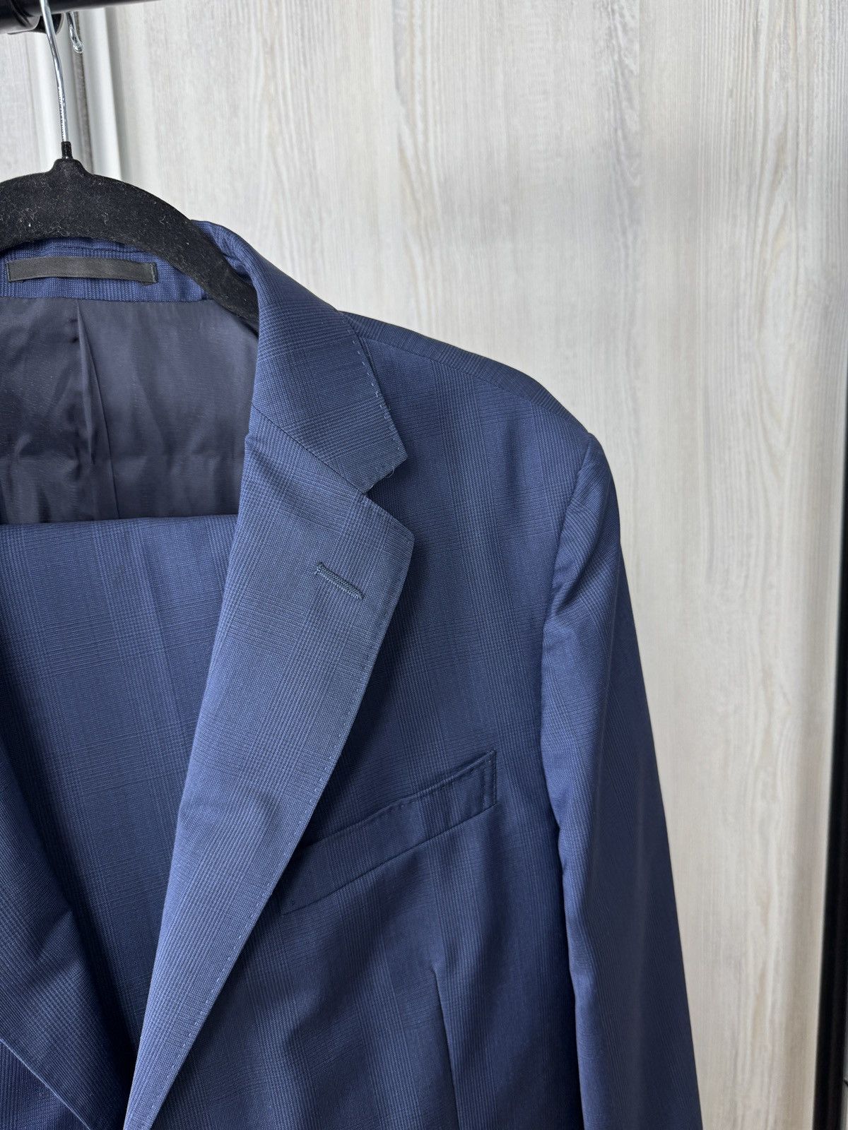 Z Zegna Z Zegna Ermenegildo Zegna wool checkered blue 2 pcs suit Size 42L - 4 Thumbnail