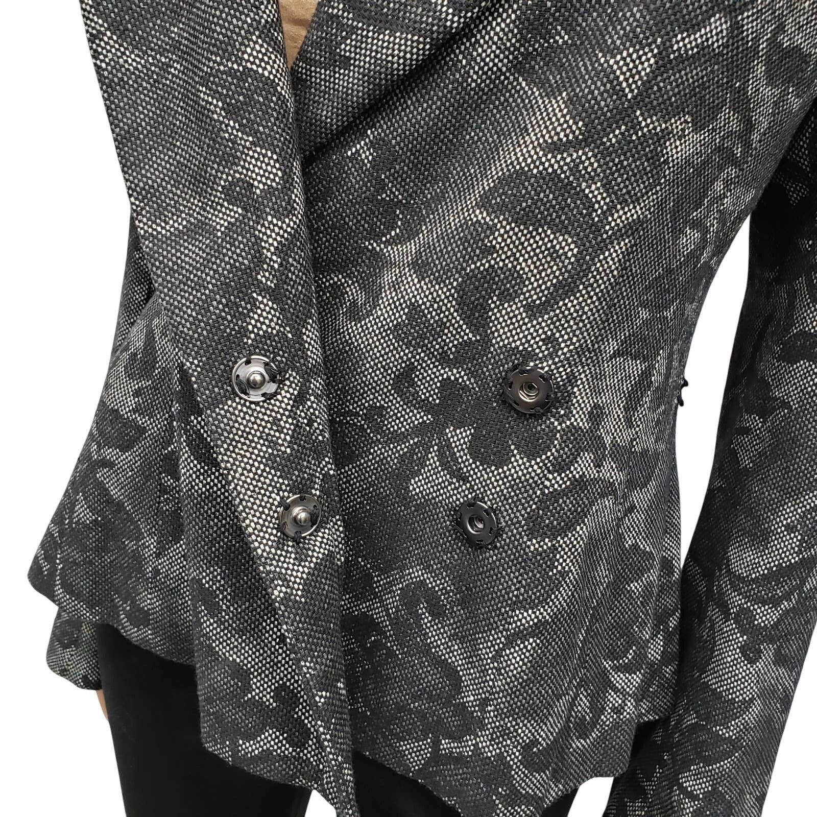 H&M H&M Floral Fitted Blazer Jacket Bell Sleeve Snap Closure 8 Size M / US 6-8 / IT 42-44 - 10 Thumbnail