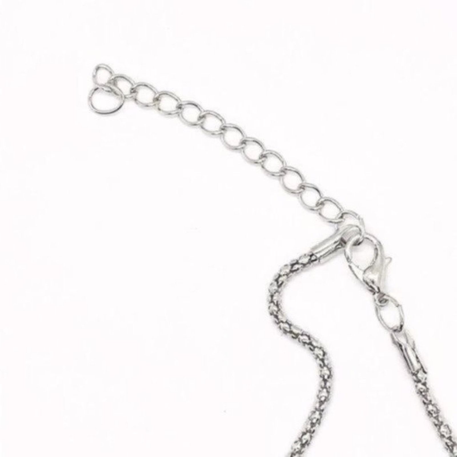 Boutique Moschino Silver Turquoise Dreamcatcher Feather Boho Necklace Size ONE SIZE - 4 Thumbnail