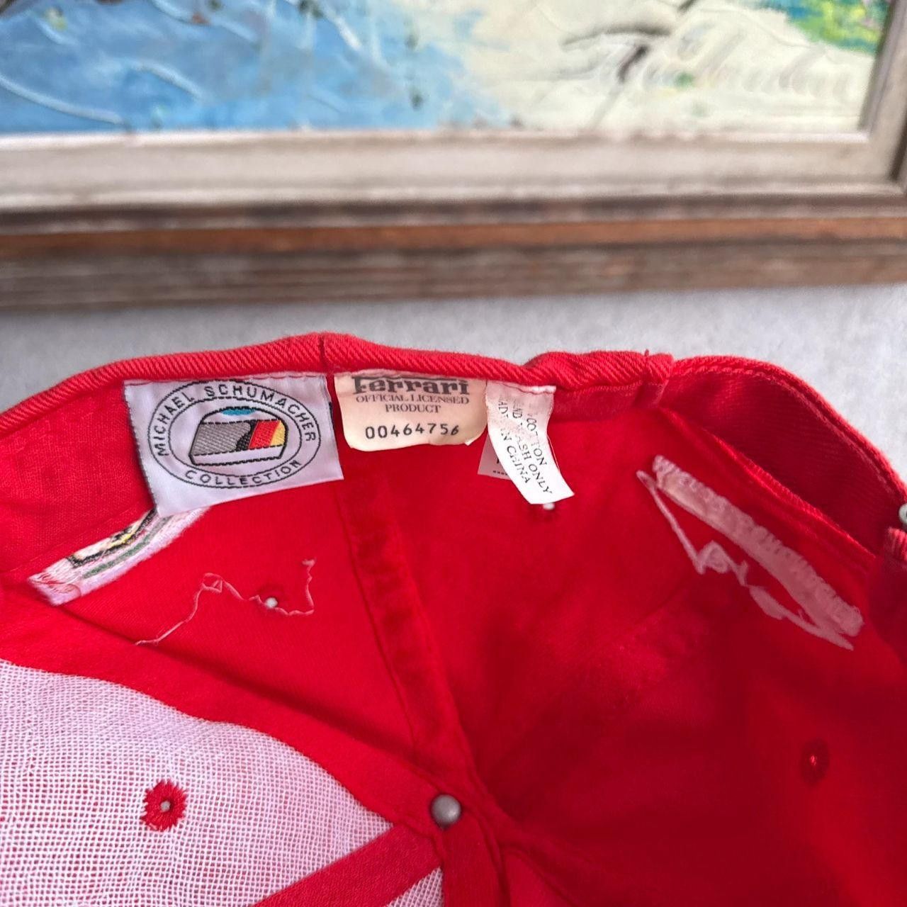Ferrari Ferrari Cap Red Vintage Racing Size ONE SIZE - 3 Thumbnail