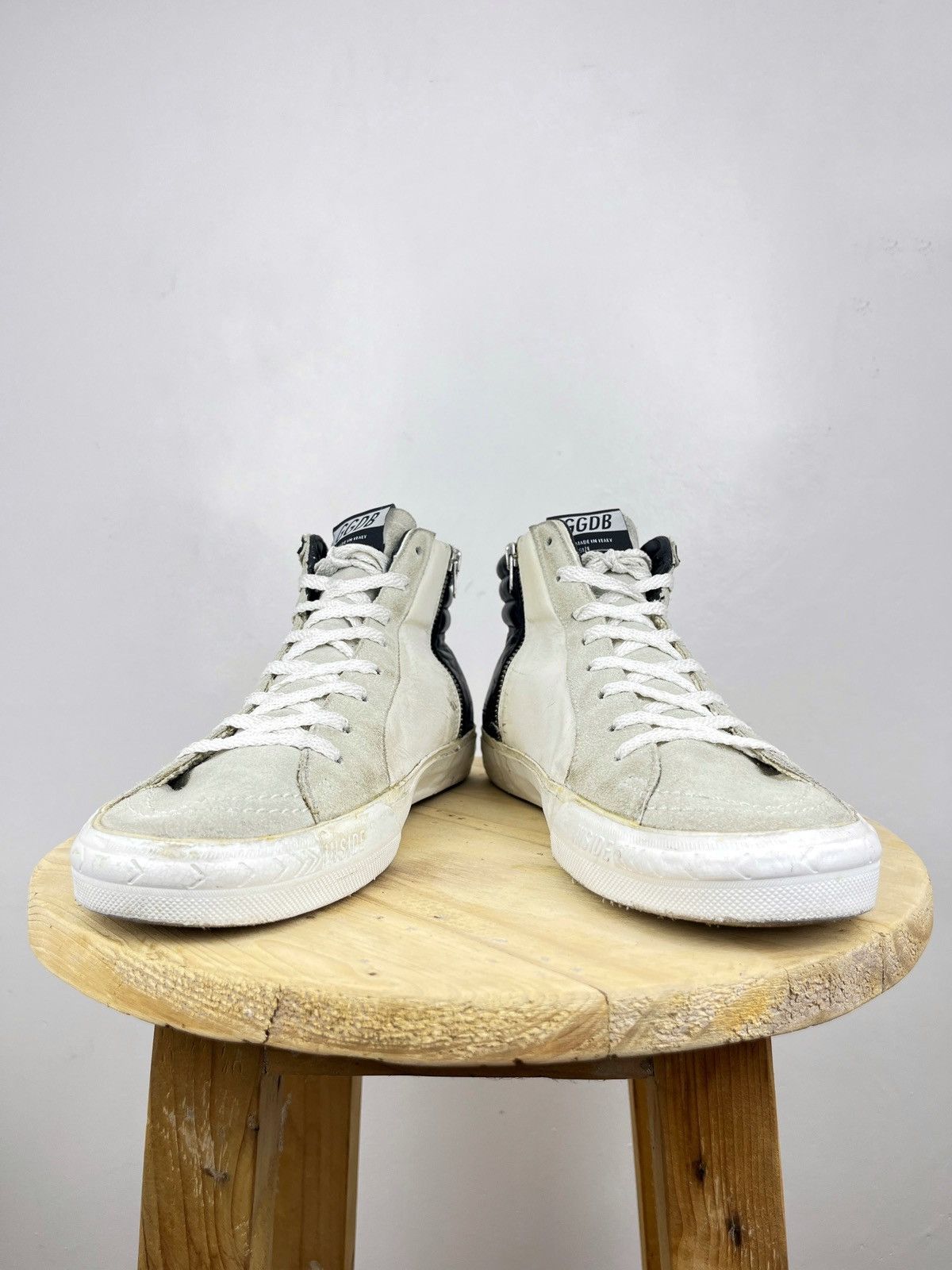 Golden Goose Slide Distressed Hi Top Sneaker Size US 10 / EU 43 - 3 Thumbnail
