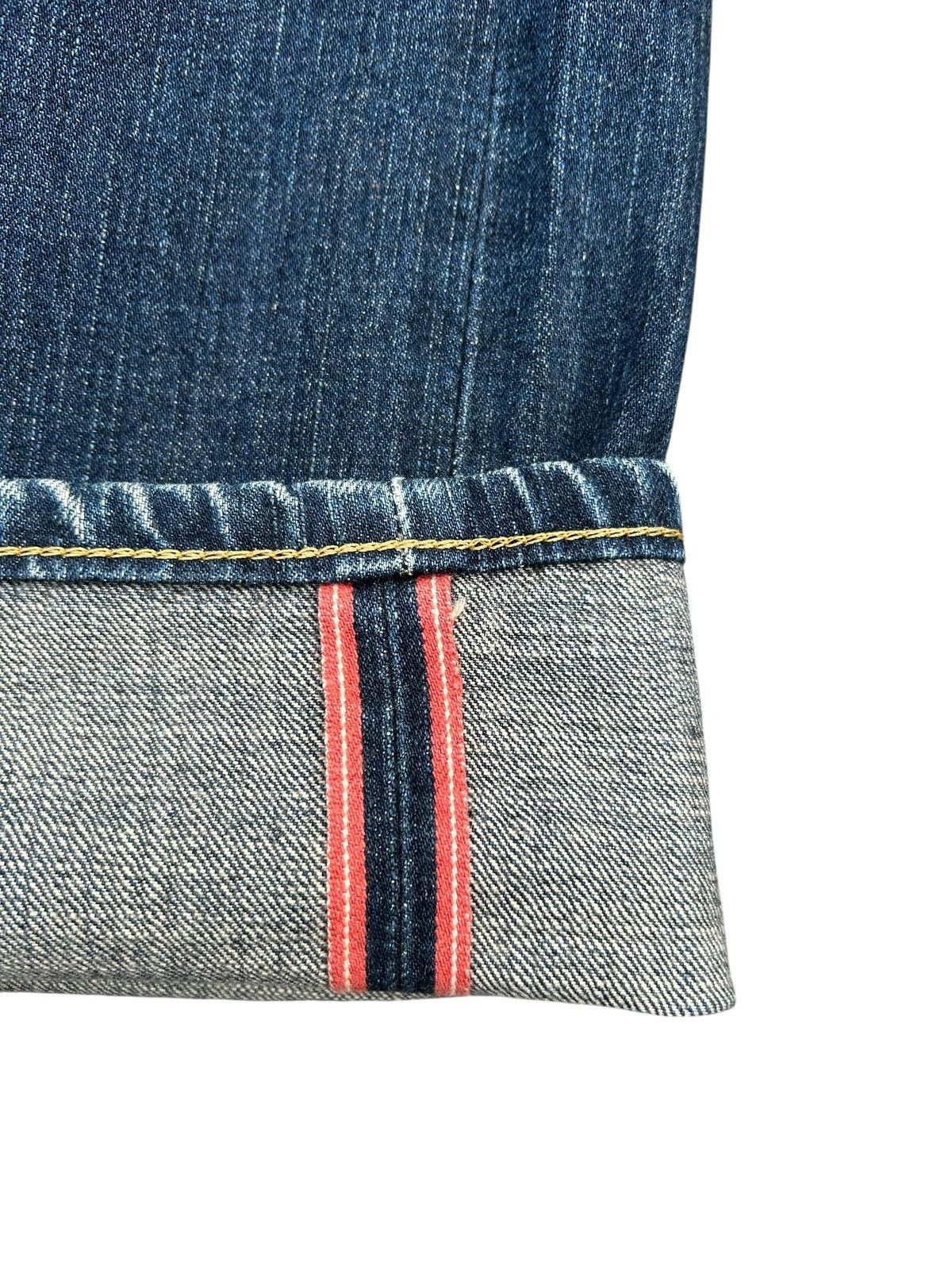 Kapital Vintage Edwin 505V Selvedge Repair Distressed Denim Jeans Size US 36 / EU 52 - 3 Thumbnail