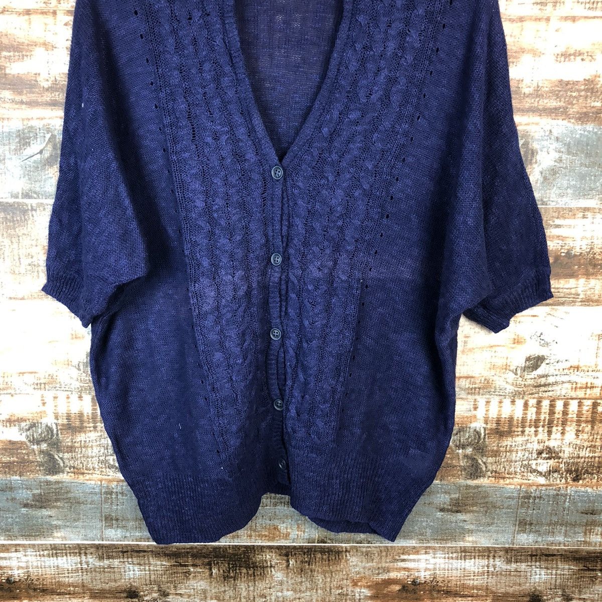 Homespun Knitwear × Japanese Brand Coen Blue Knitwear #A1621 Size XL / US 12-14 / IT 48-50 - 6 Thumbnail