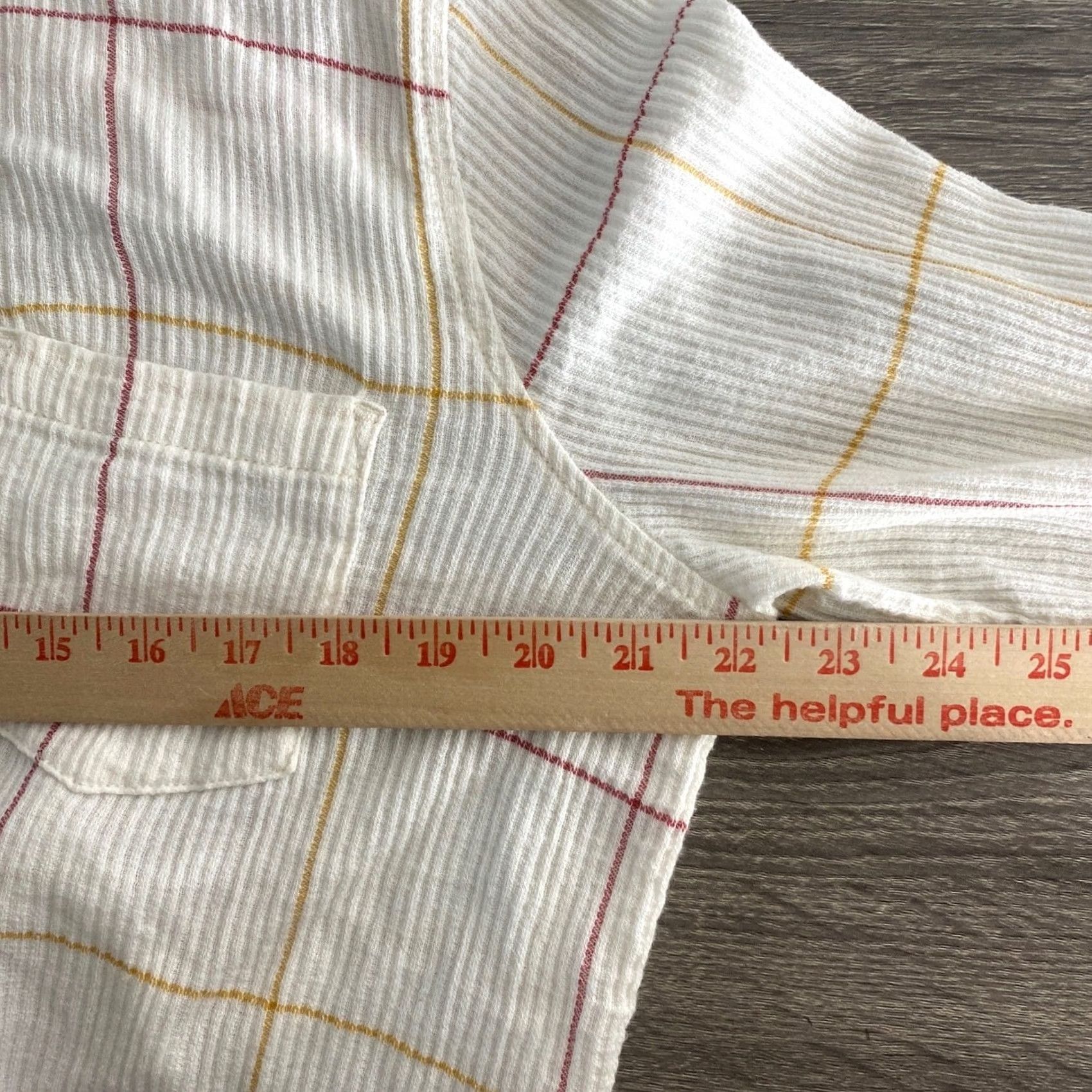 Vintage Sonoma Womens Large Plaid Button Up Long Sleeve Top Officecore Business Casual White Size L / US 10 / IT 46 - 5 Thumbnail