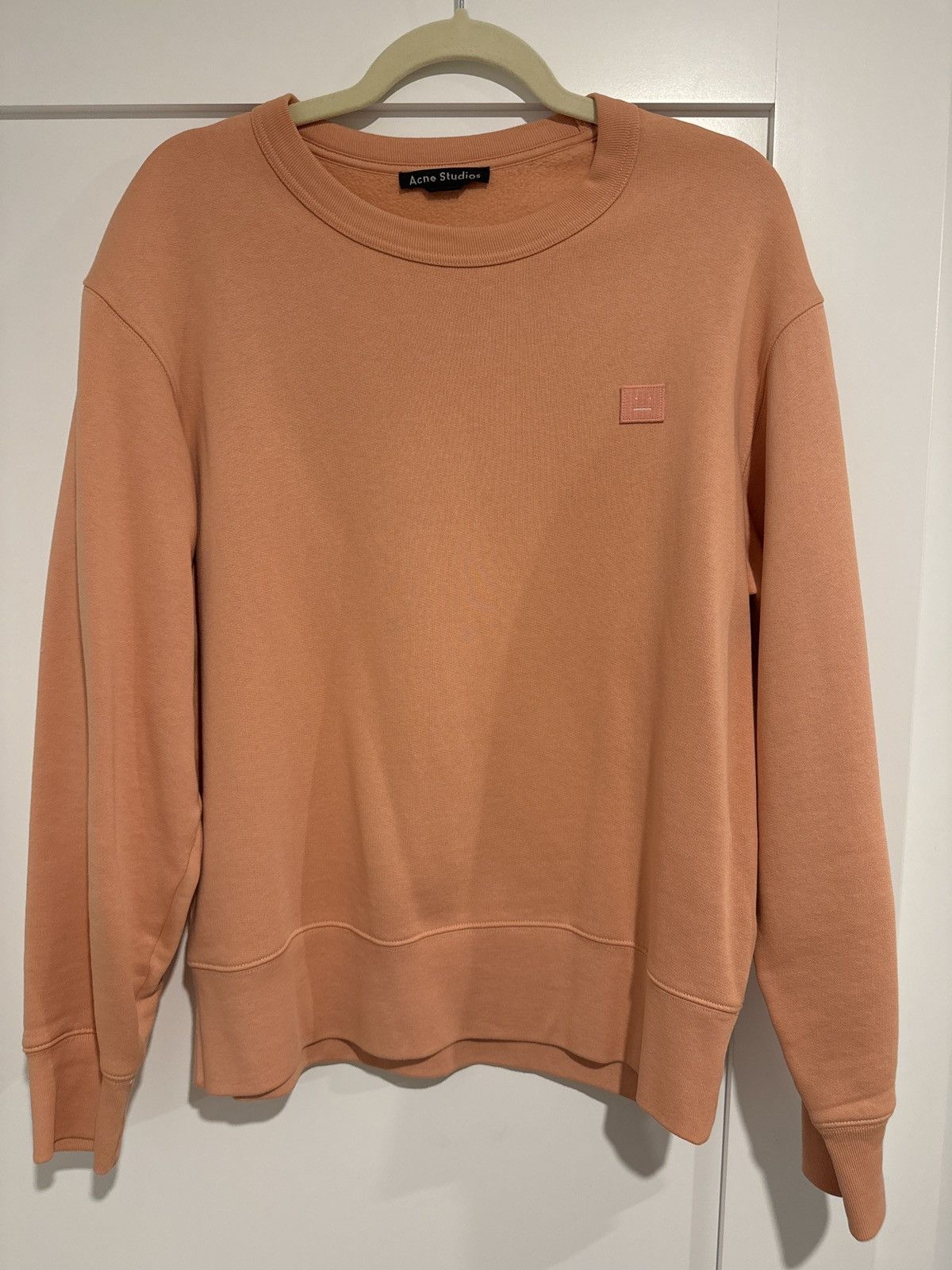 Acne Studios Coral Peach discount Fairview Face Hoodie Sweater Size Small