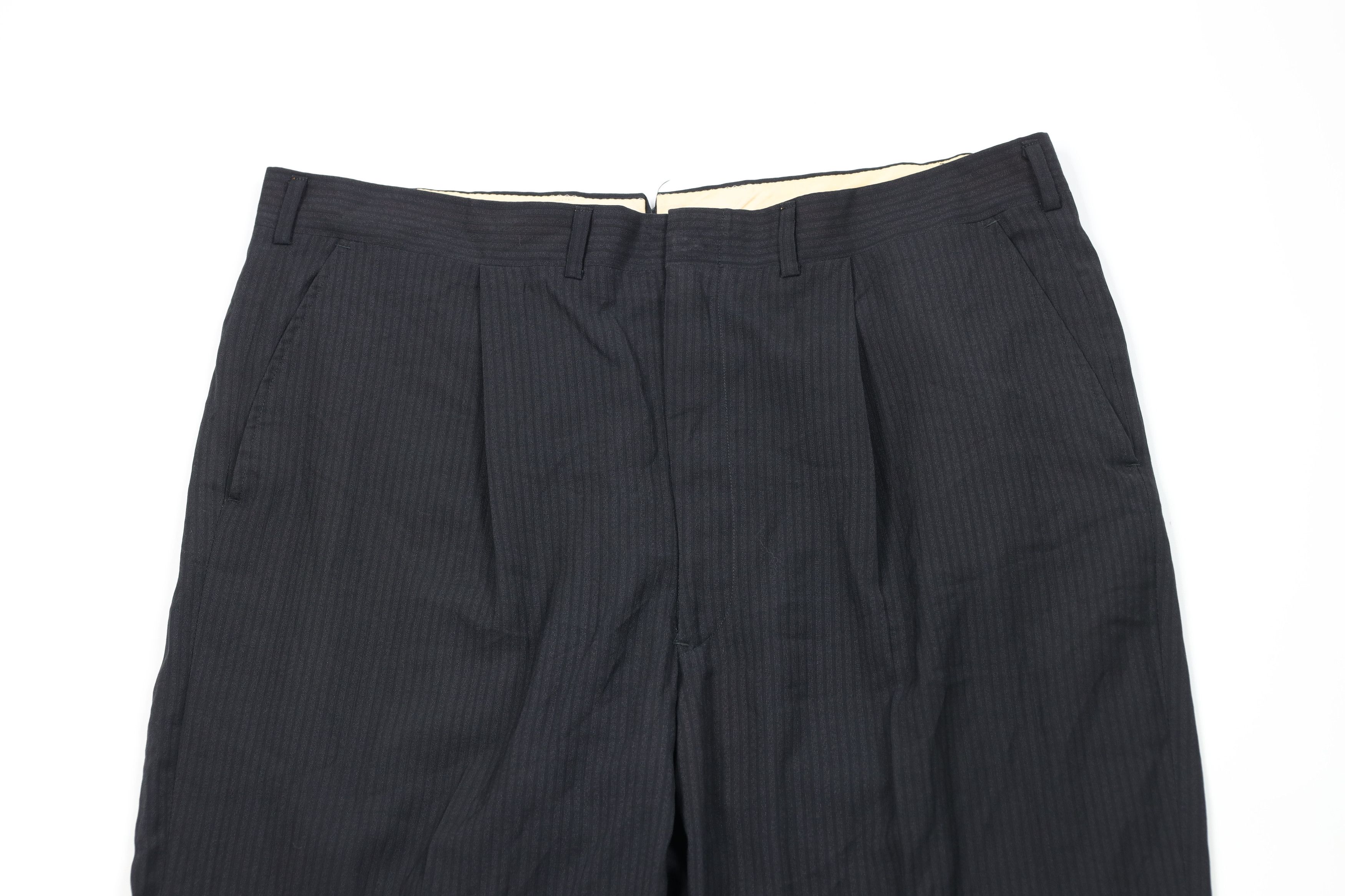 Vintage Vintage 50s Rockabilly Gabardine Wide Leg Chino Pants Size US 38 / EU 54 - 2 Thumbnail