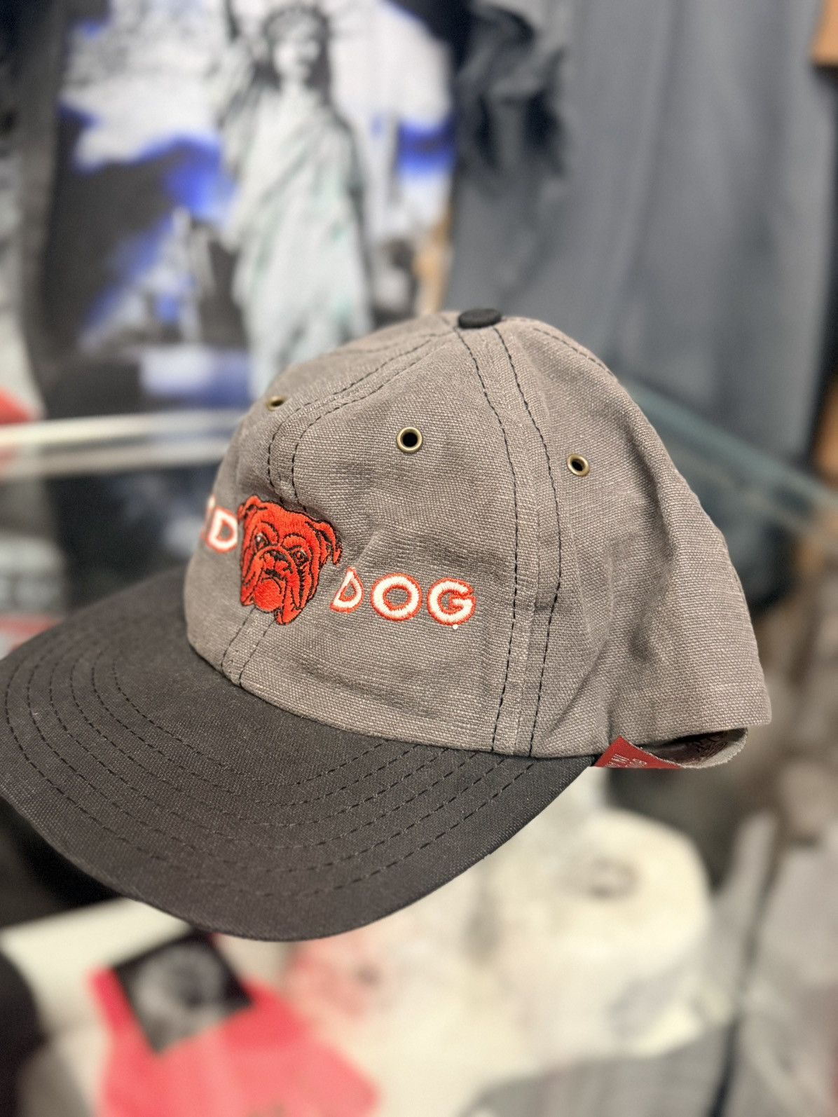 Vintage Vintage Red Dog SnapBack Hat Size ONE SIZE - 2 Thumbnail