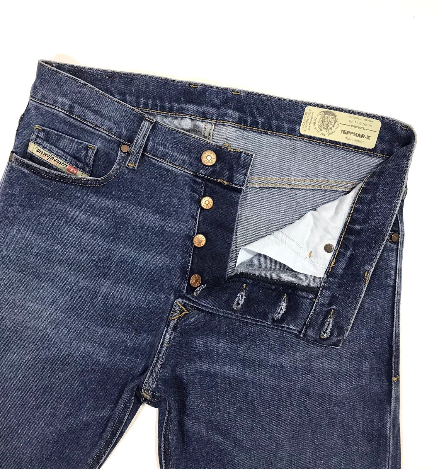 Diesel Diesel Tepphar-X Slim Carrot Denim Jeans Men’s W29 L30 Size US 29 - 5 Thumbnail