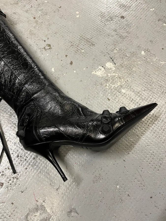 Balenciaga Balenciaga City Cagole 90 Black Heels Boots Size US 7 / IT 37 - 5 Thumbnail