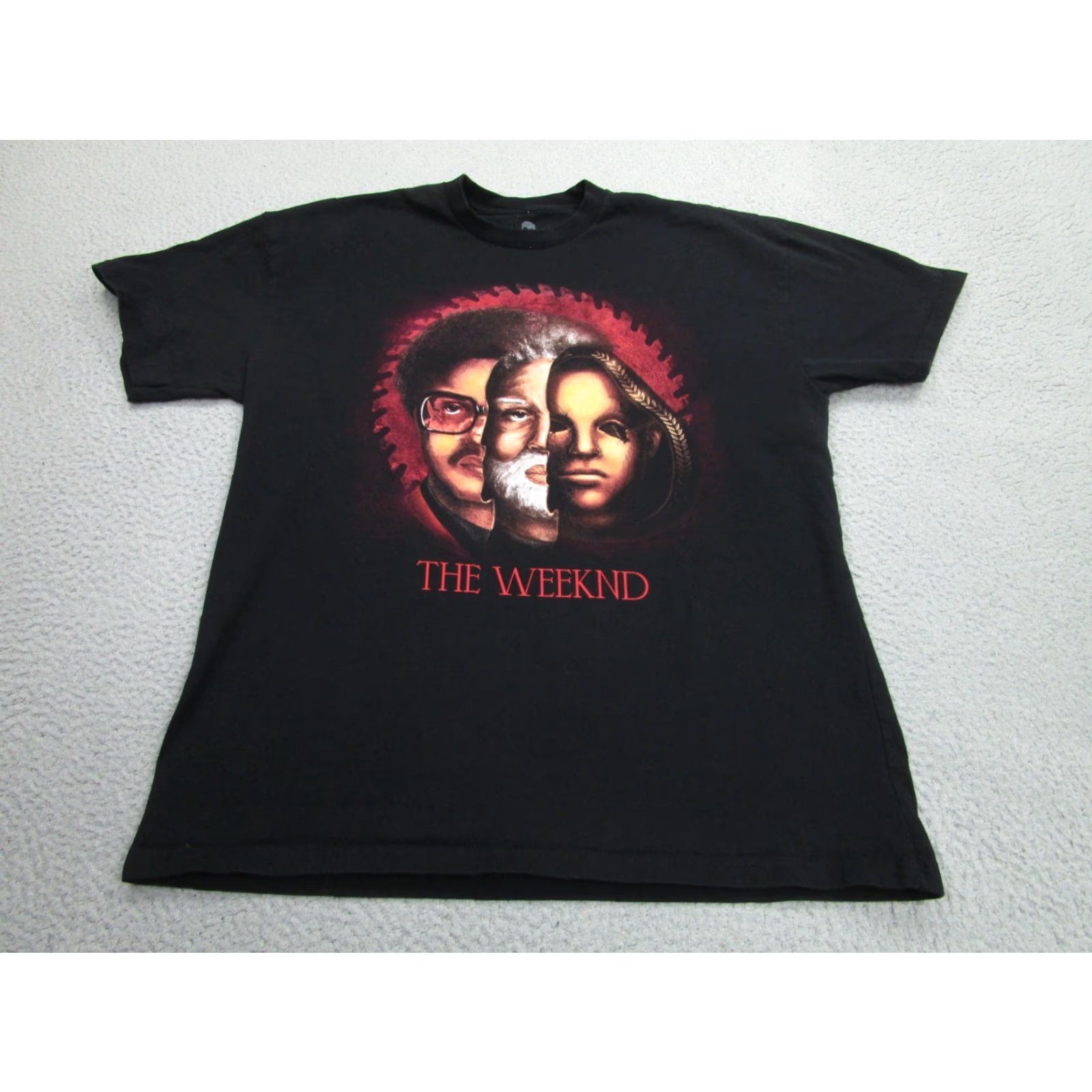 Vintage Halloween Horror Nights Shirt Men L Black The Weeknd Nightmare Trilogy Gothic Size US L / EU 52-54 / 3 - 2 Thumbnail