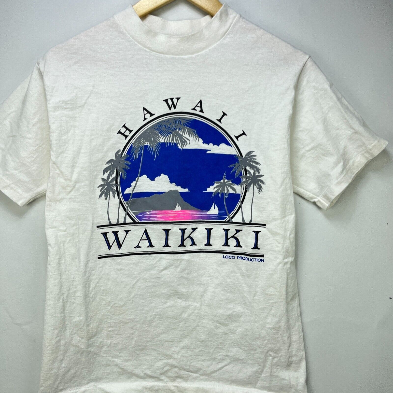 Vintage Vintage 90s Hawaii Waikiki Single Stitch Medium Souvenir Size US M / EU 48-50 / 2 - 2 Thumbnail