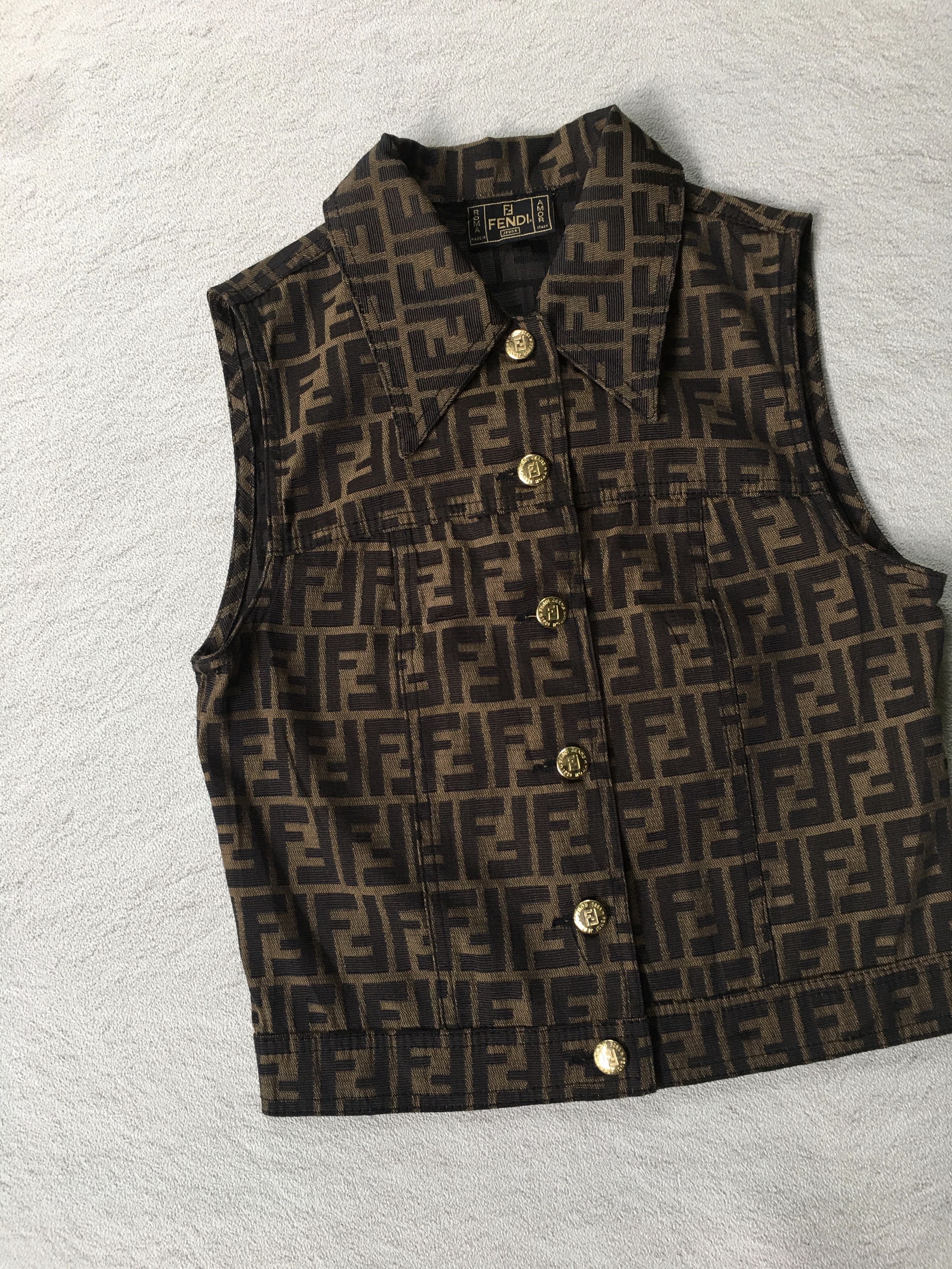 Fendi Fendi zucca monogram vest Size XS / US 0-2 / IT 36-38 - 2 Thumbnail
