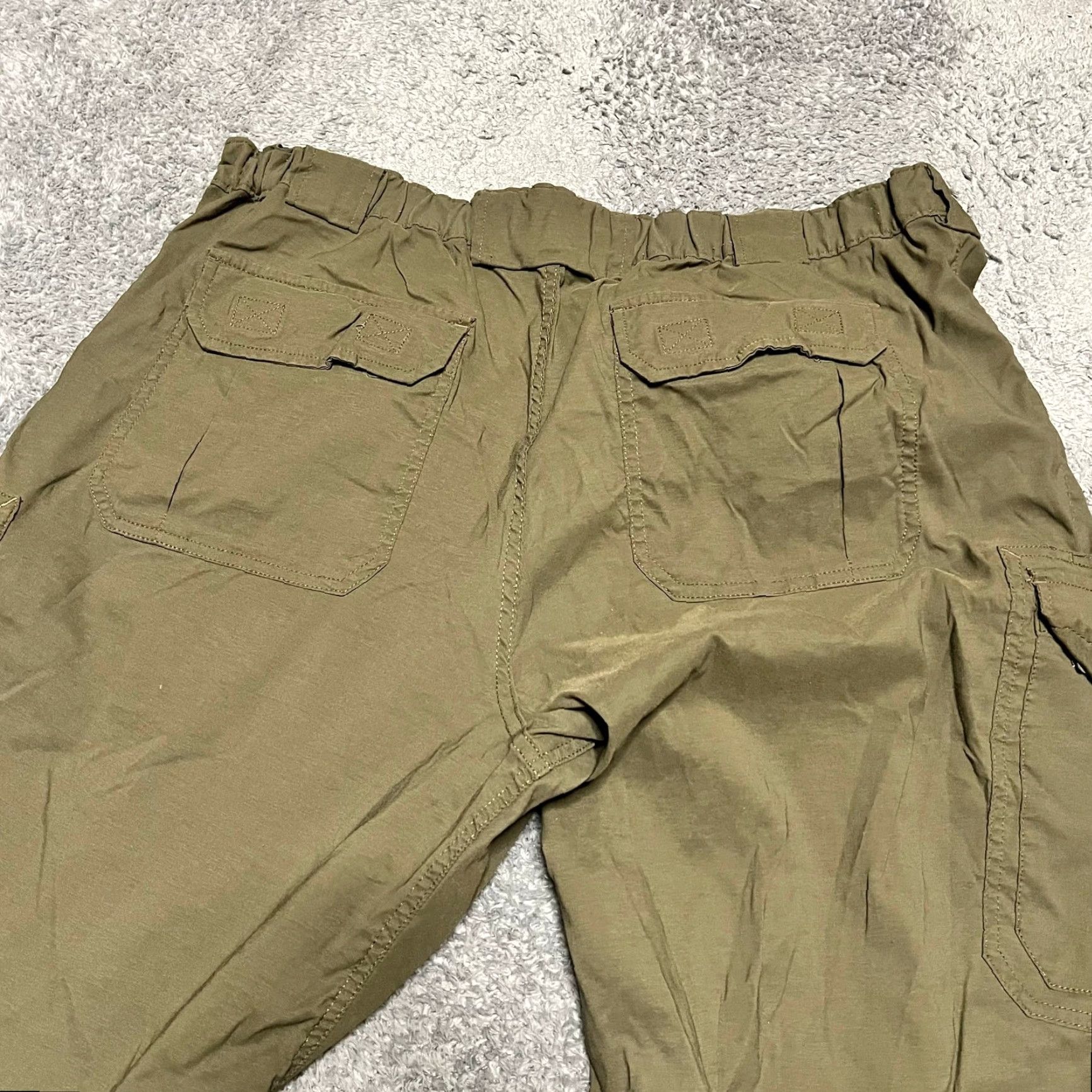 Duluth Trading Company Duluth Trading Pants Mens XL x30 Green Flex Dry On The Fly Cargo Hiking Size US 36 / EU 52 - 4 Thumbnail