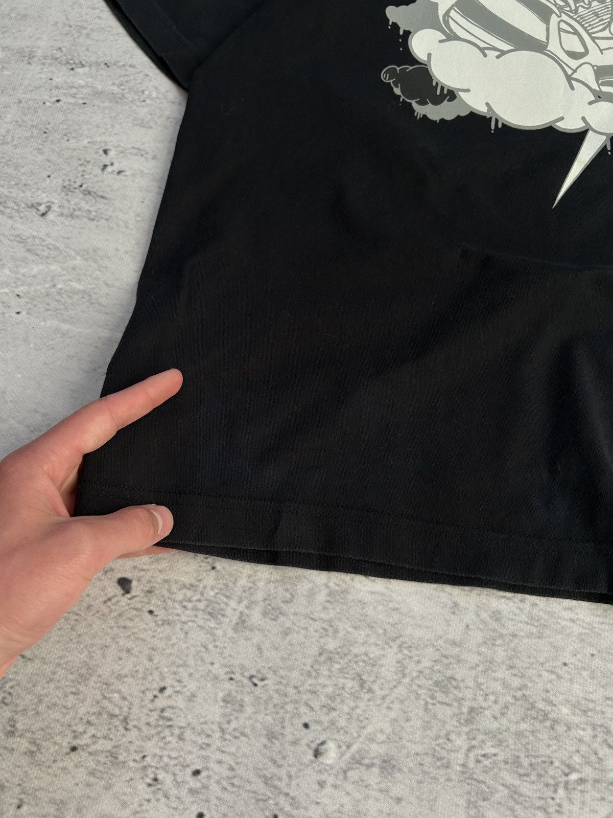 Nike × Vintage Vintage Nike Air Big Logo Black T-shirt 00s Size US S / EU 44-46 / 1 - 8 Thumbnail