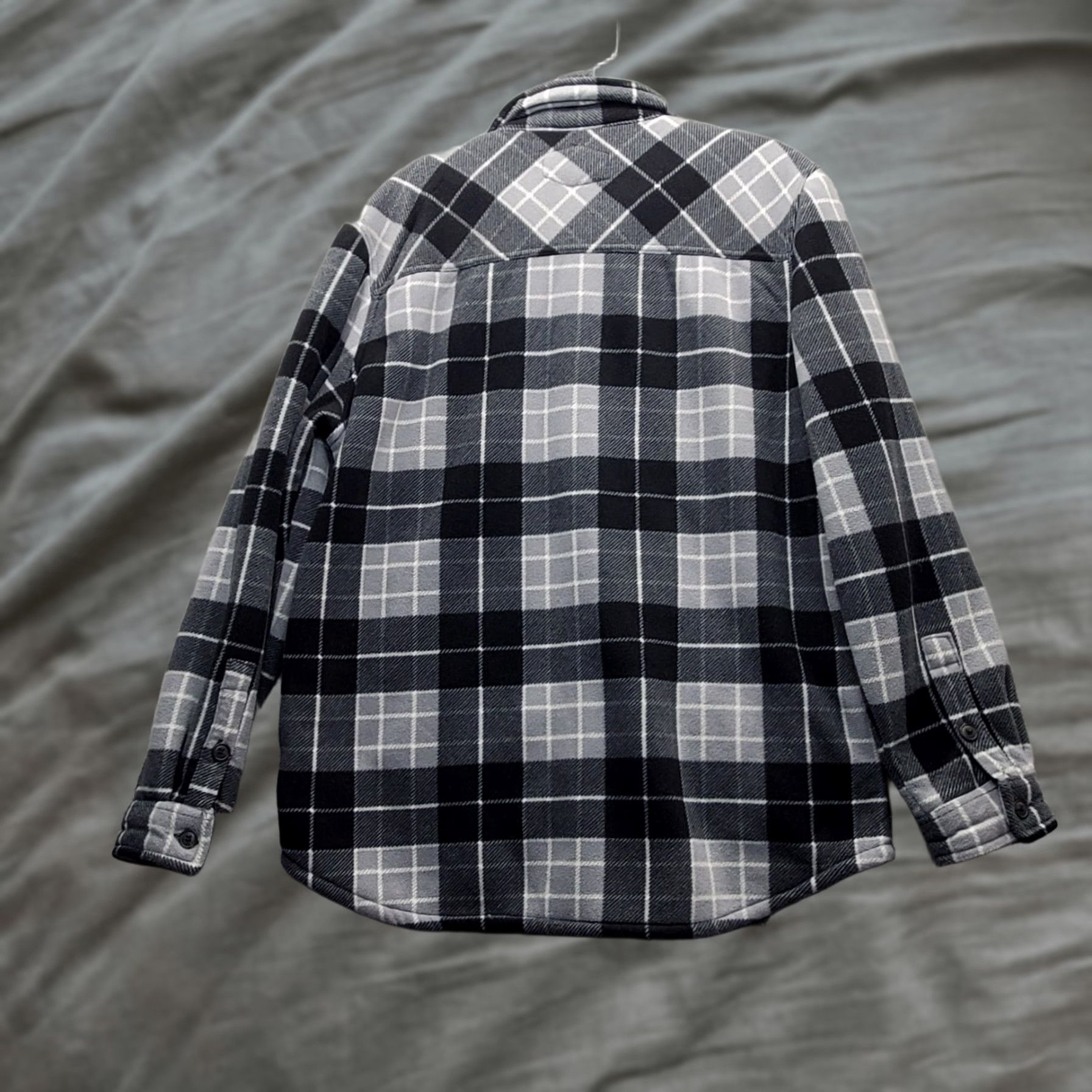 Vintage Freedom Foundry Shacket Mens Plaid Sherpa Lined Collared Button Front EUC Size US M / EU 48-50 / 2 - 1 Thumbnail