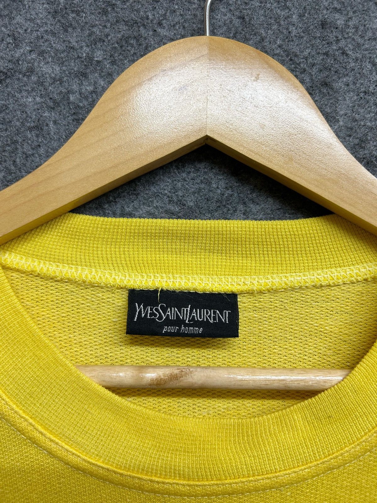 Yves Saint Laurent Vintage 90s Yves Saint Laurent embroidery logo crewneck Size L / US 10 / IT 46 - 4 Thumbnail