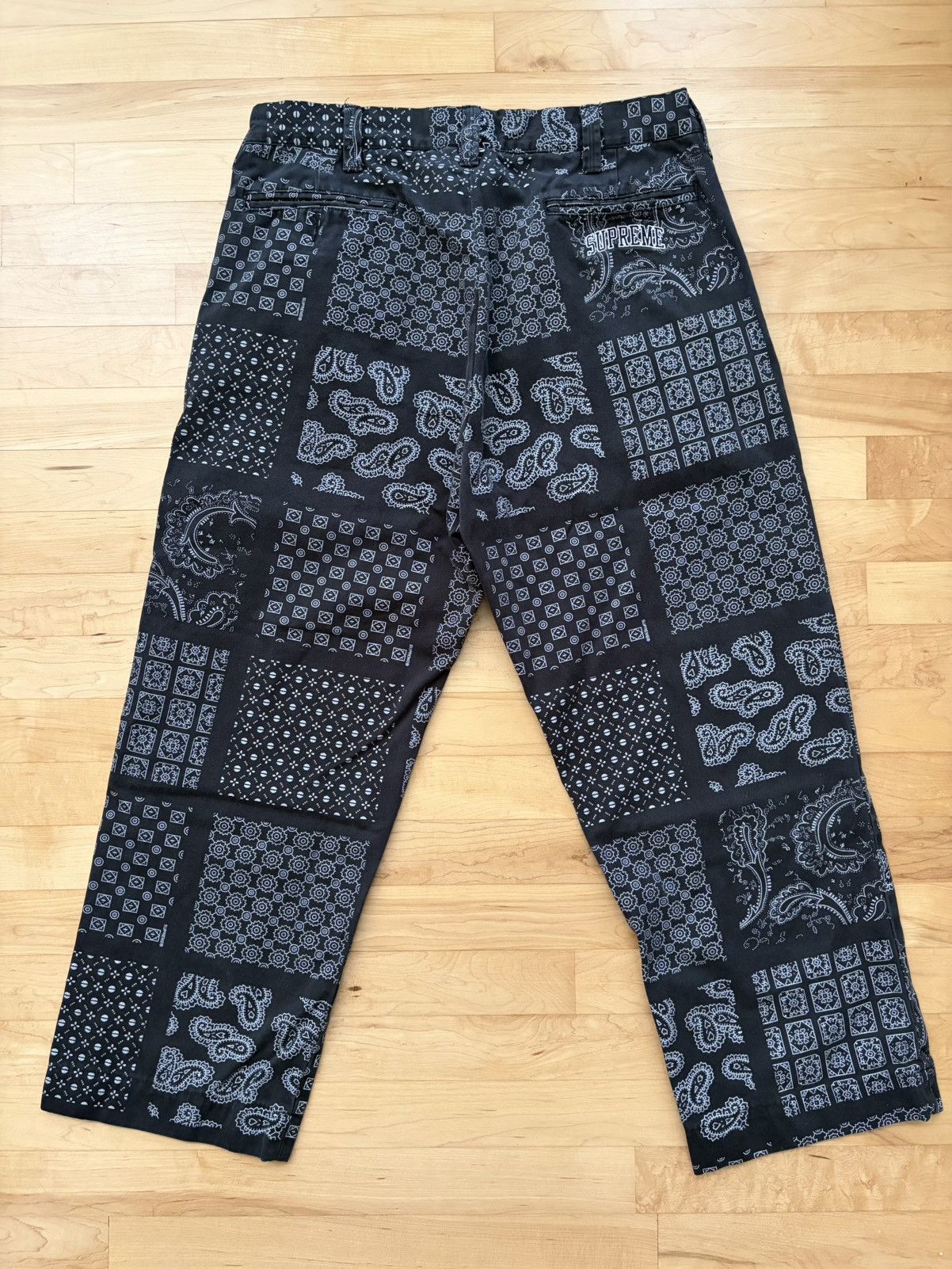 Supreme LAST DROP - Supreme Paisley Grid Chino Pants FW20 | Grailed