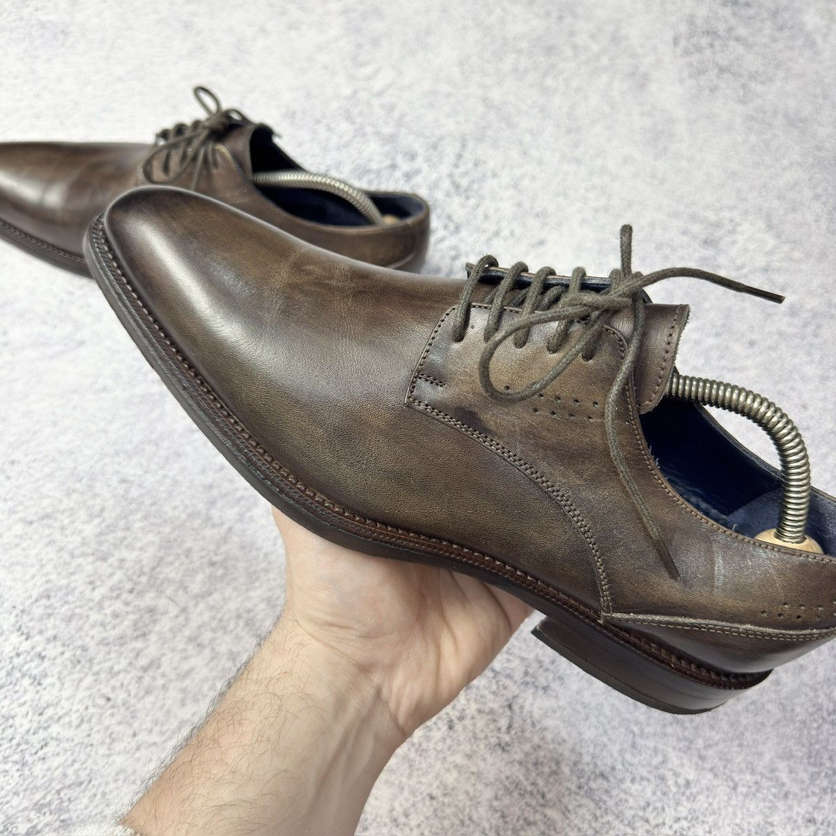 Designer Iannalfo&Sgariglia Mens Handmade Derbies US8 UK7 EU41 26cm Size US 8 / EU 41 - 9 Thumbnail