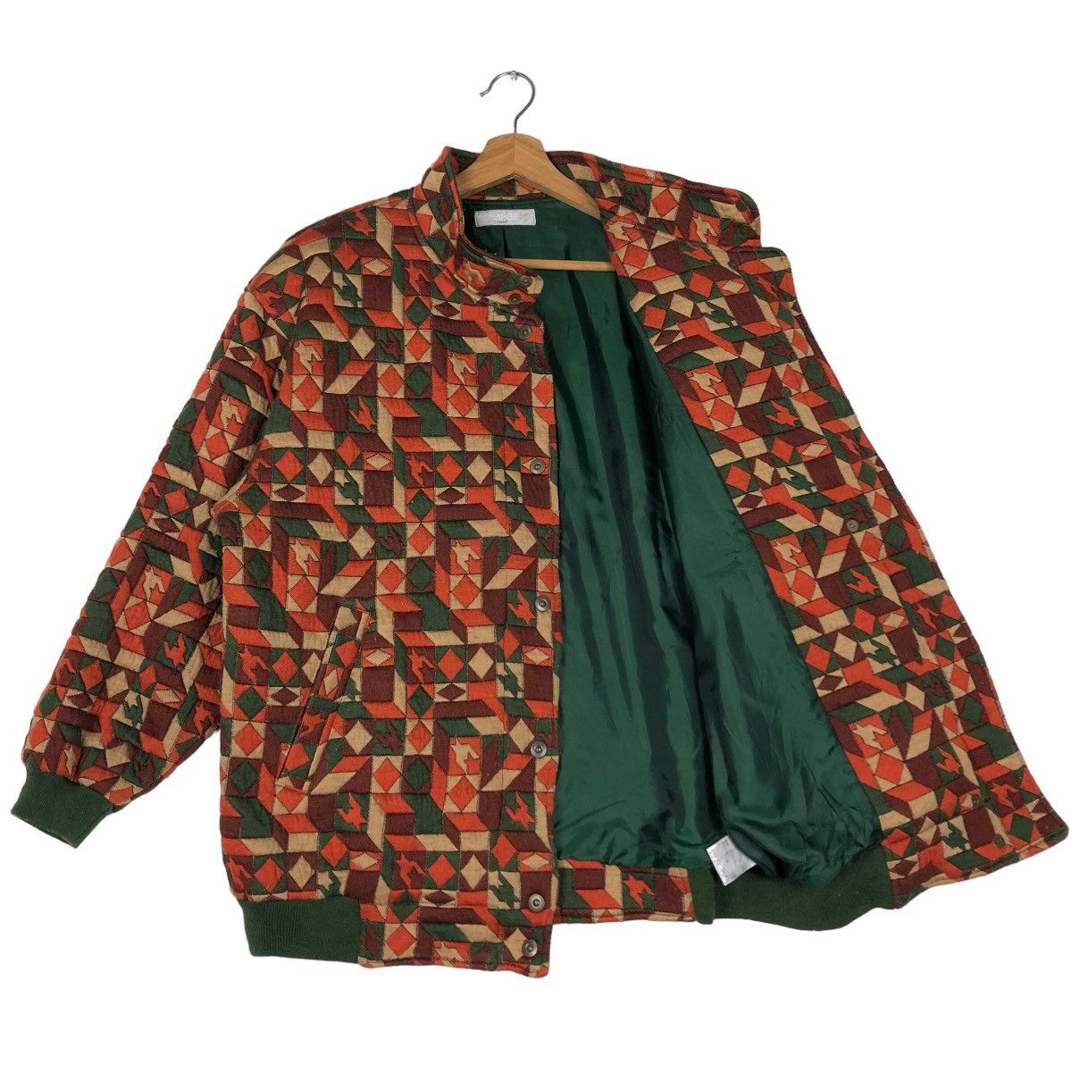 Japanese Brand 🔥90’s Bomber Jacket Quilted Tartan Design Charger Japan Size US M / EU 48-50 / 2 - 9 Thumbnail