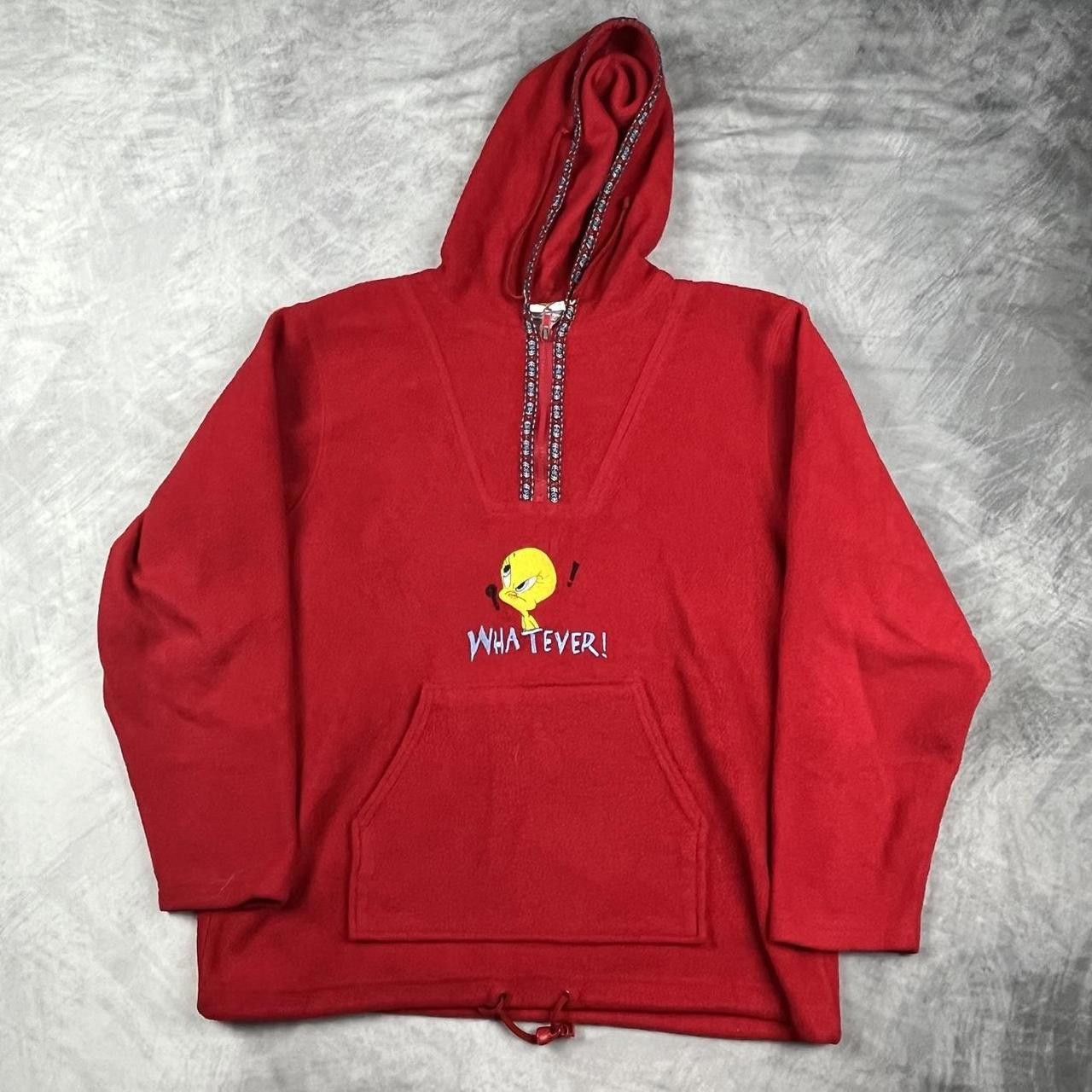 Designer Vintage tweety fleece hoodie Size US XL / EU 56 / 4 - 1 Thumbnail