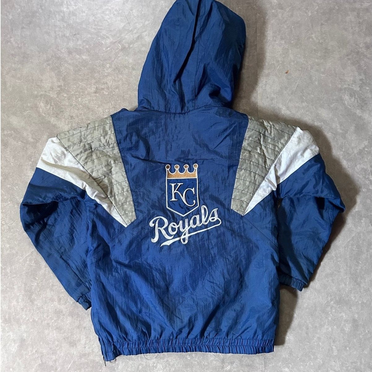Starter 90's Vintage Kansas City Royals Starter Blue Puffer Jacket S Size US S / EU 44-46 / 1 - 4 Thumbnail