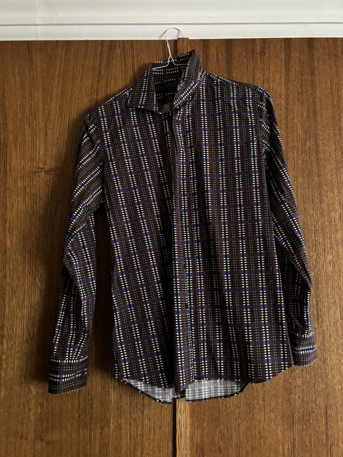 Prada PRADA CHECK SHIRT 39 /15 1/2 Size US M / EU 48-50 / 2 - 2 Thumbnail