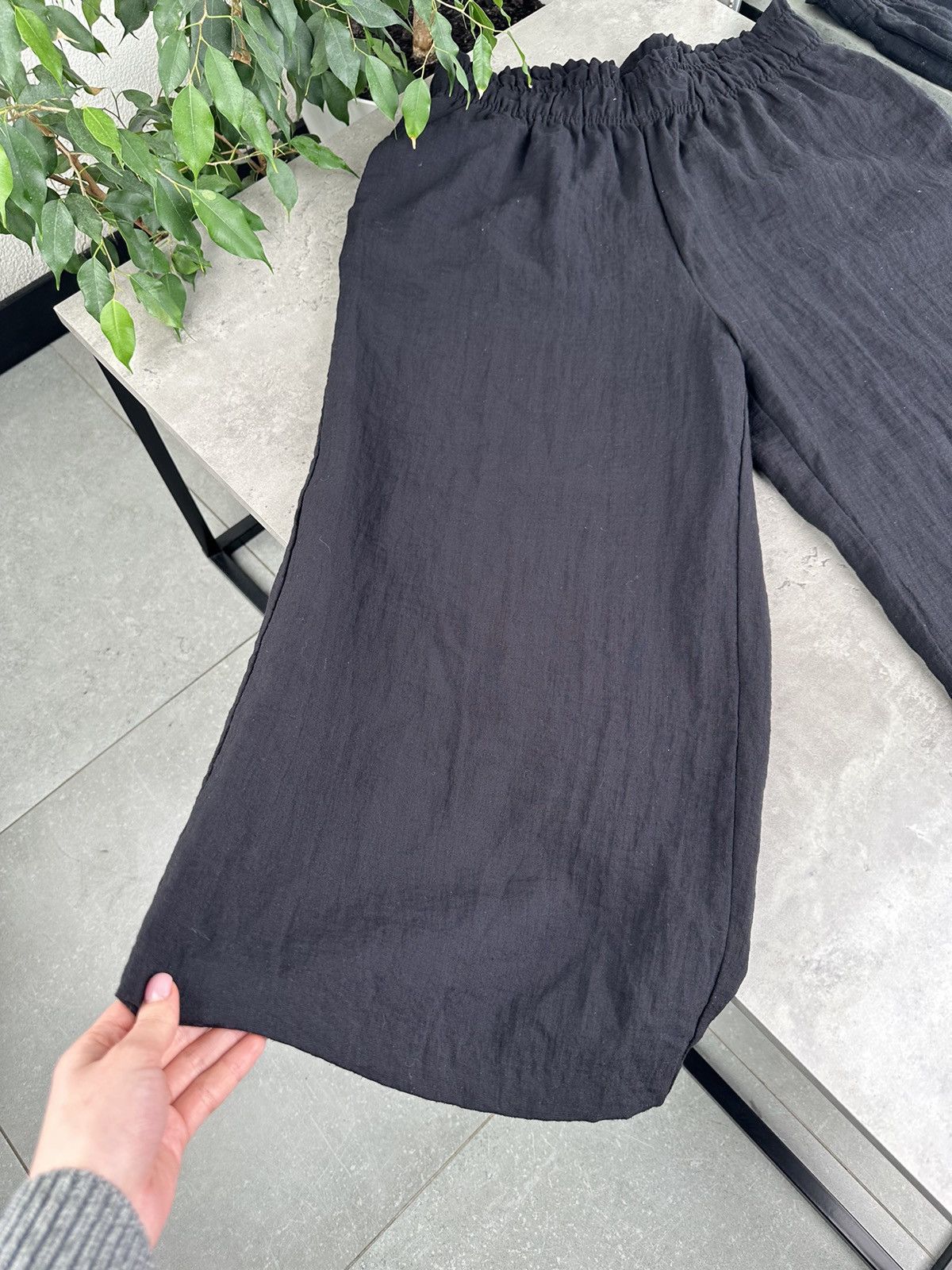 Japanese Brand Vintage Cropped Wide Pants Size US 32 / EU 48 - 6 Thumbnail