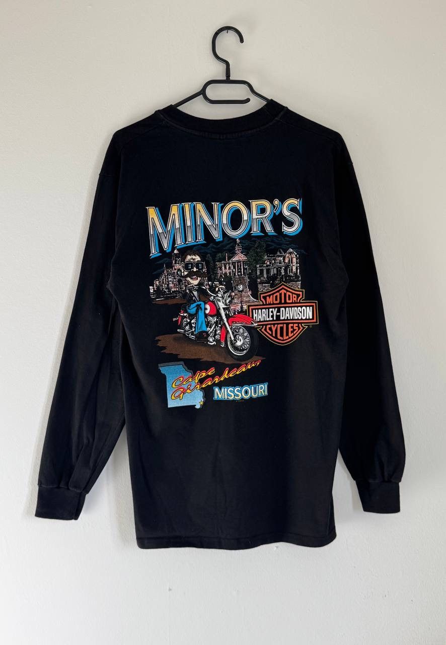 Harley Davidson Vintage 1998 Harley Davidson Sweatshirt Minor’s big Log RARE Size US M / EU 48-50 / 2 - 1 Thumbnail