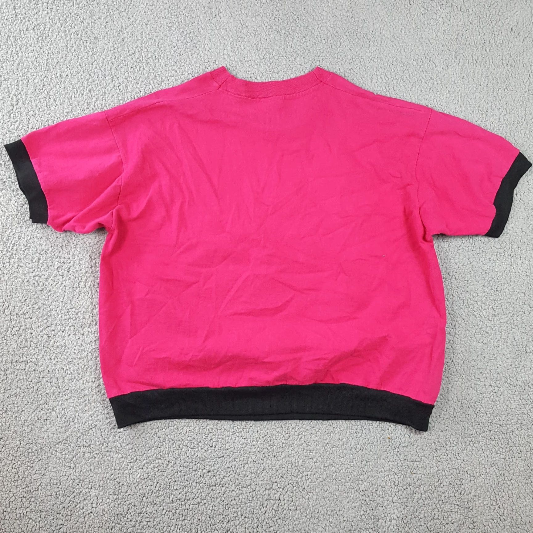 Fruit Of The Loom VINTAGE Fruit of the Loom 90s Pink Rose Biker T-Shirt Women's XL Grunge Retro Classic Size XL / US 12-14 / IT 48-50 - 5 Thumbnail