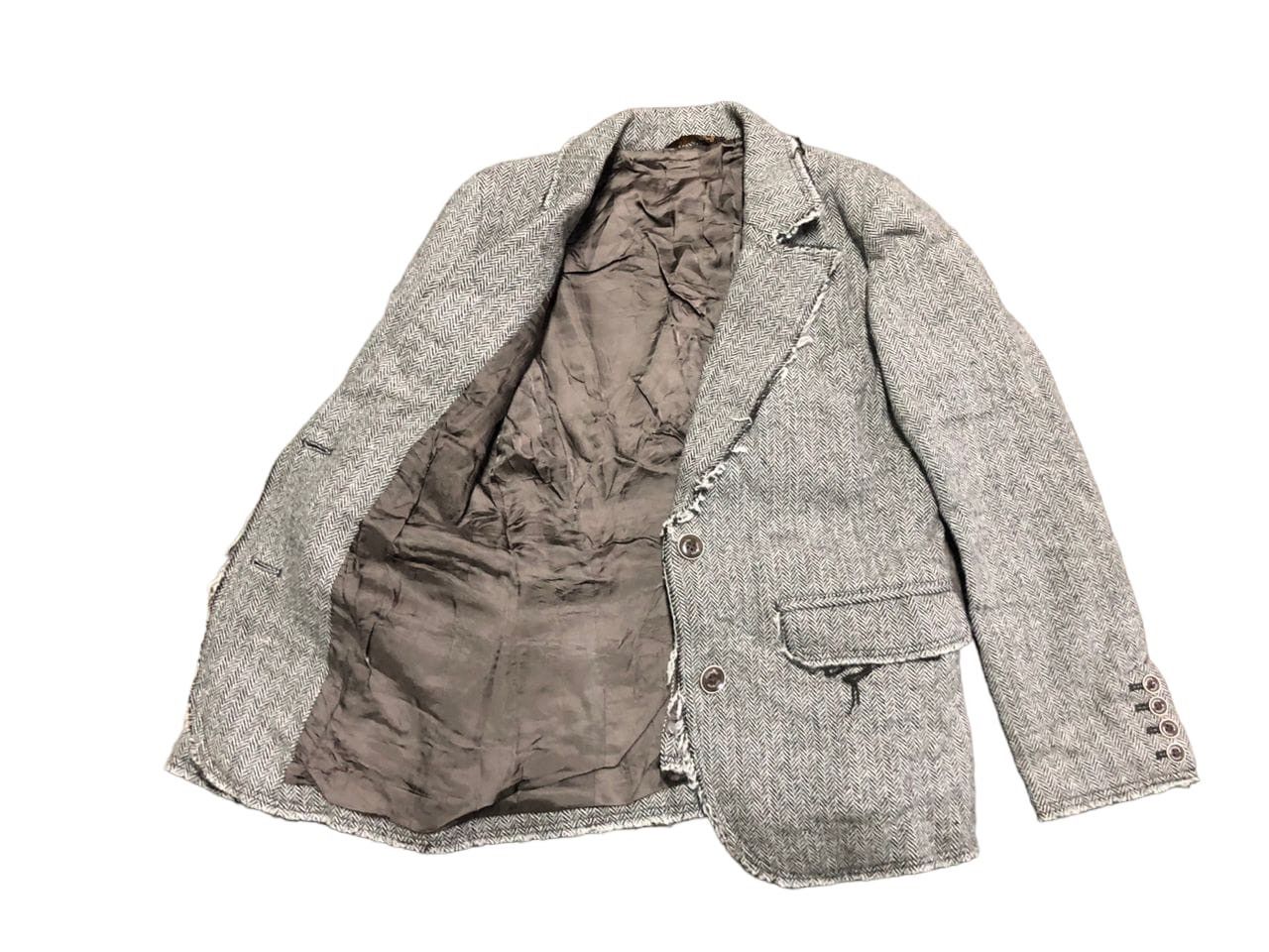 Hysteric Glamour Hysterics Glamour Tweed Wool Blazer Jacket distressed Style Size S / US 4 / IT 40 - 3 Thumbnail