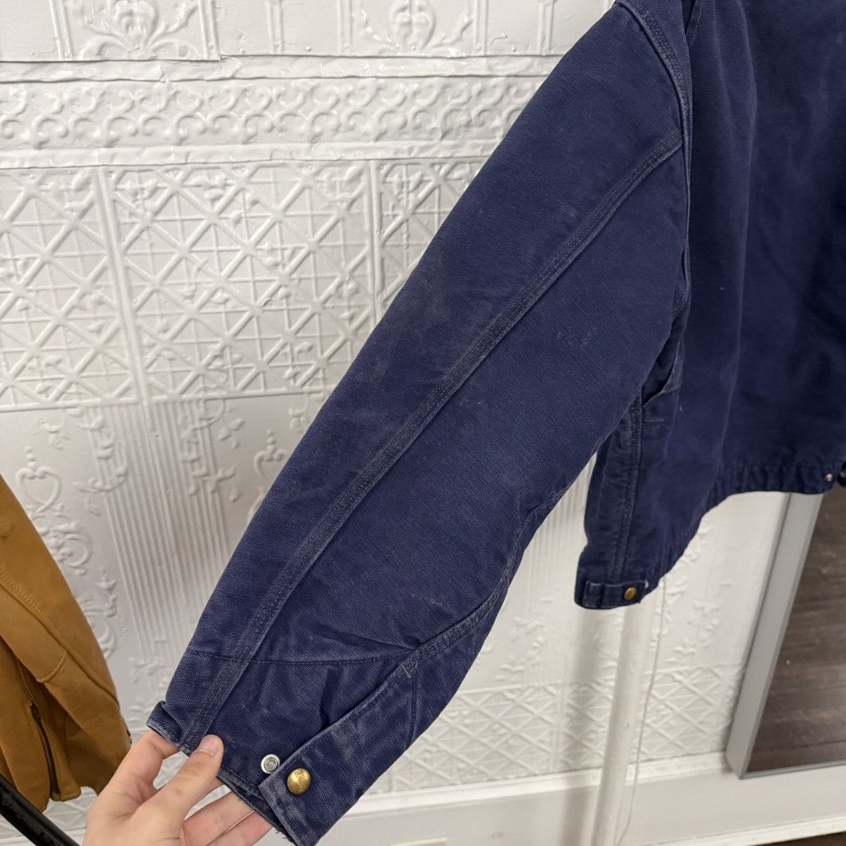 Carhartt 1990s Carhartt blue Detroit jacket, blanket lined Size US L / EU 52-54 / 3 - 8 Thumbnail