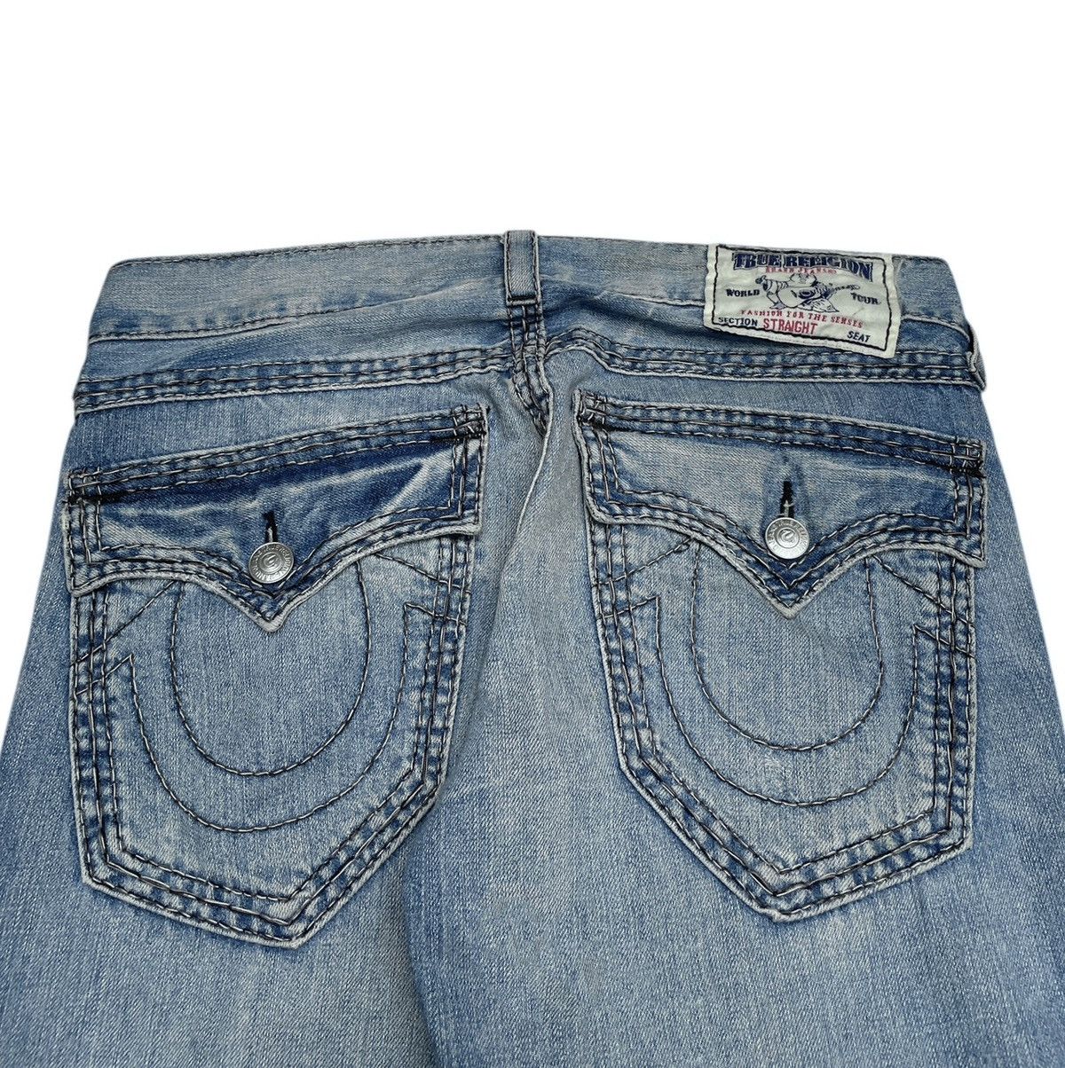 True Religion × Vintage Rare Design Vintage True Religion Made In Usa Jeans 2000s Size US 31 - 4 Thumbnail