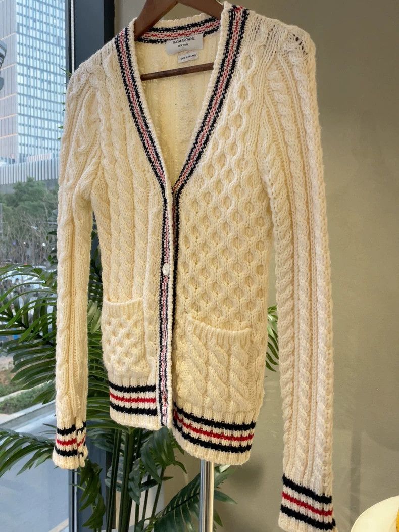 Thom Browne Thom Browne White sweater cardigan Size XS / US 0-2 / IT 36-38 - 3 Thumbnail
