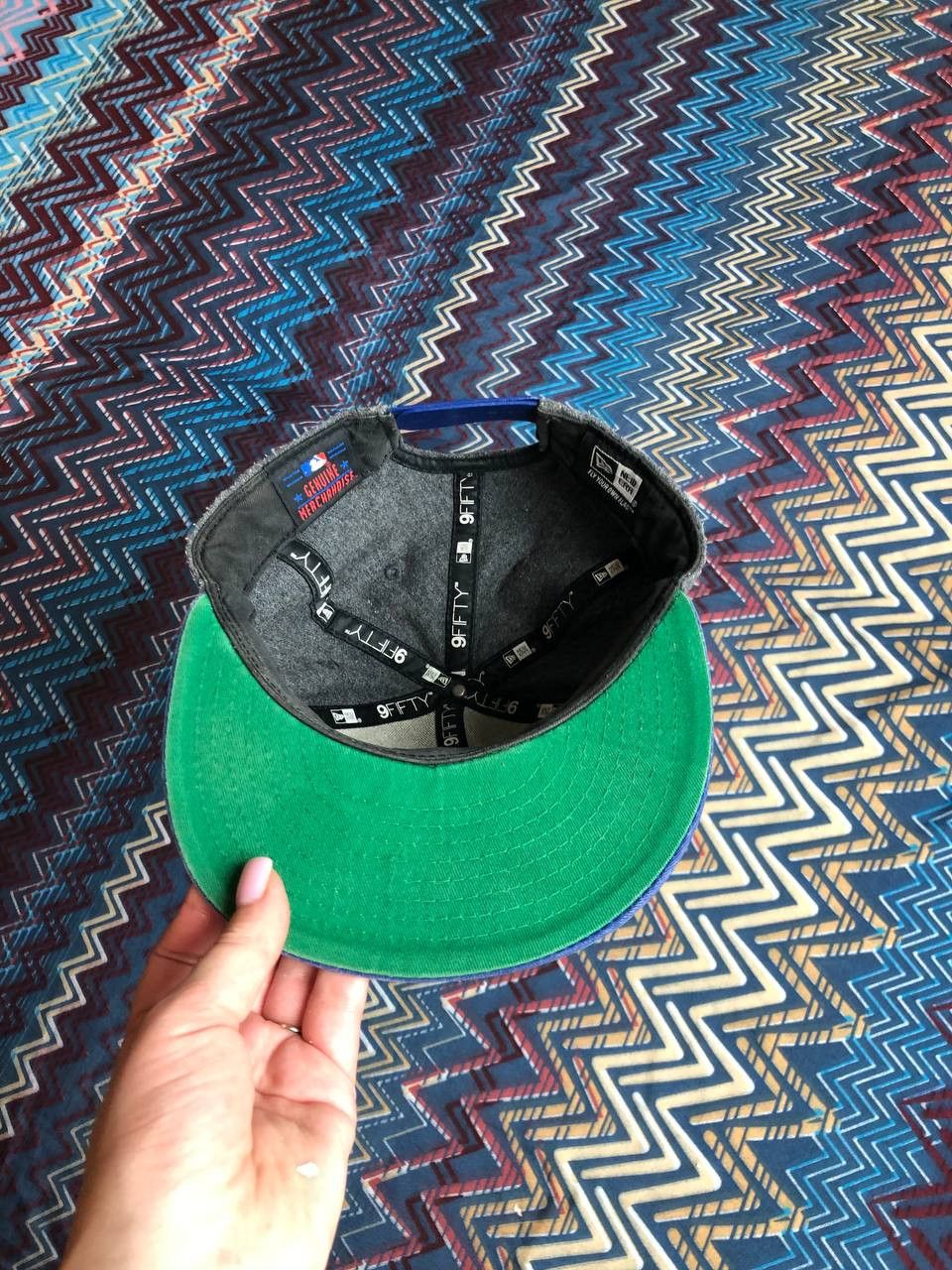 New Era Hats gray Vintage New Era Cap big logo Y2K streetwear Size ONE SIZE - 2 Thumbnail