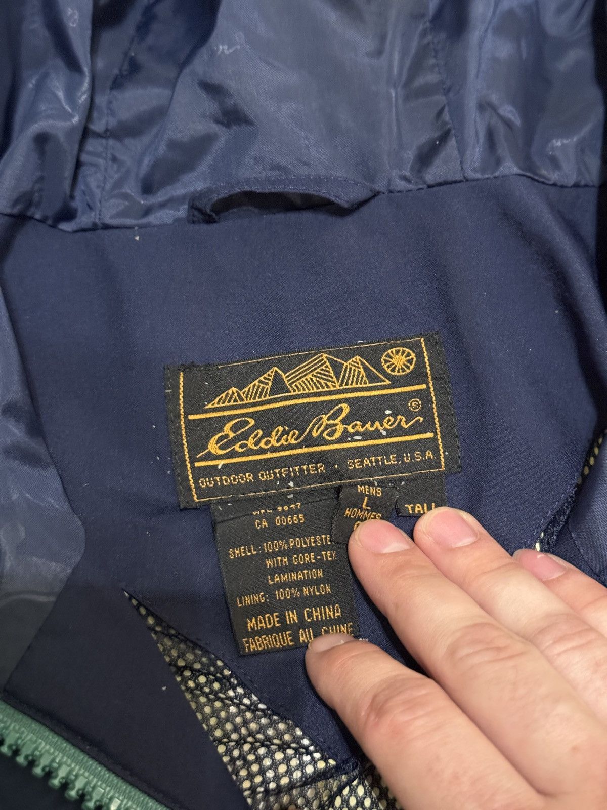 Eddie Bauer Eddie Baur Gore Tex Vintage Blue Men Large Tall 24x34 Jacket Size US XL / EU 56 / 4 - 2 Thumbnail