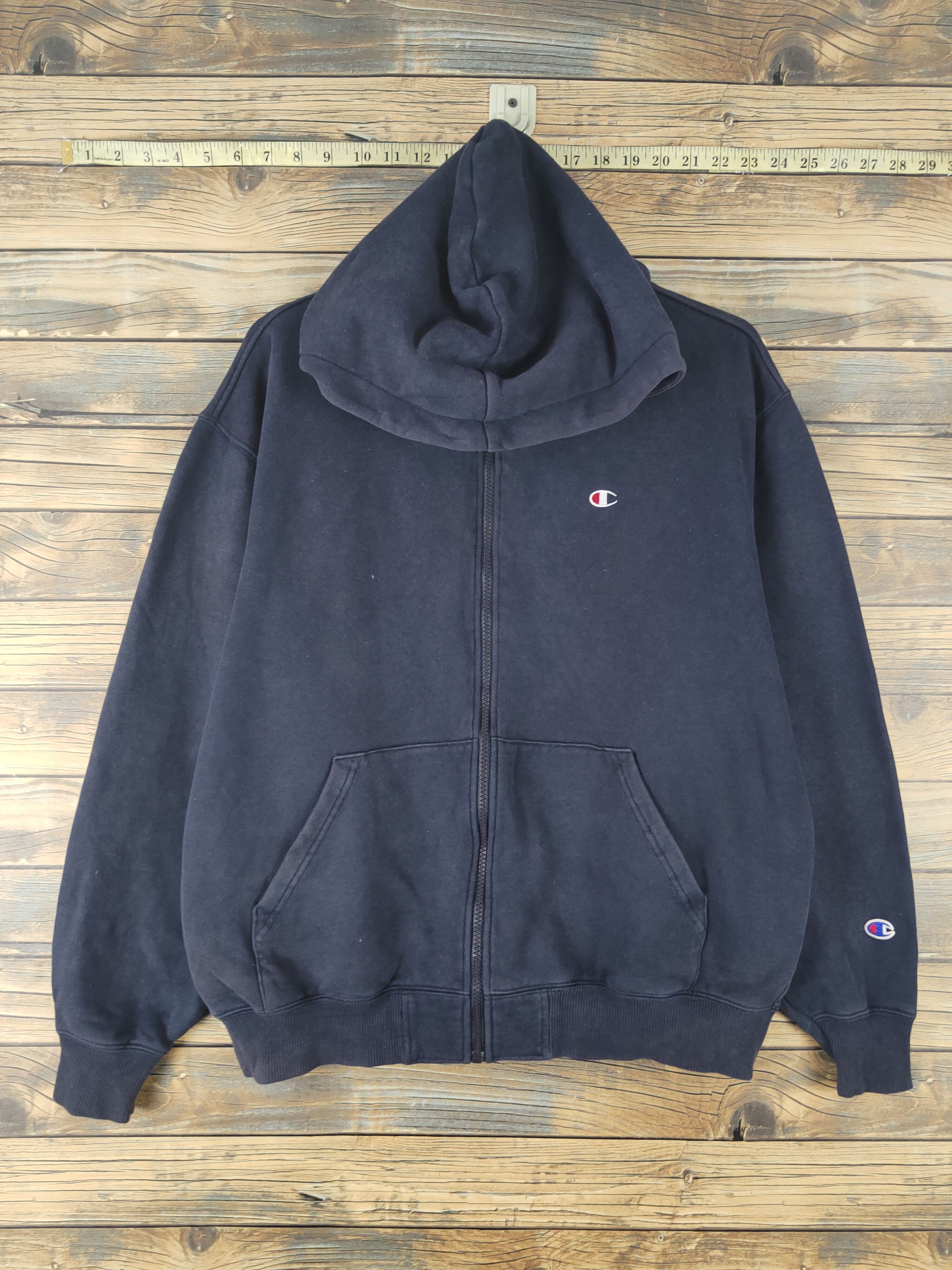 Champion DL Champion Navy Hoodie Sweaters #1674 Size US L / EU 52-54 / 3 - 1 Thumbnail