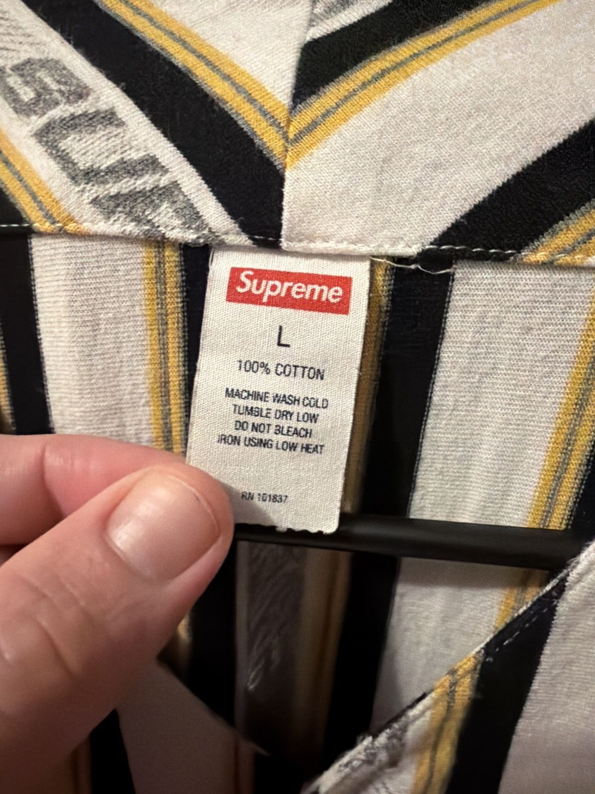 Supreme Supreme baseball jersey Size US L / EU 52-54 / 3 - 4 Thumbnail
